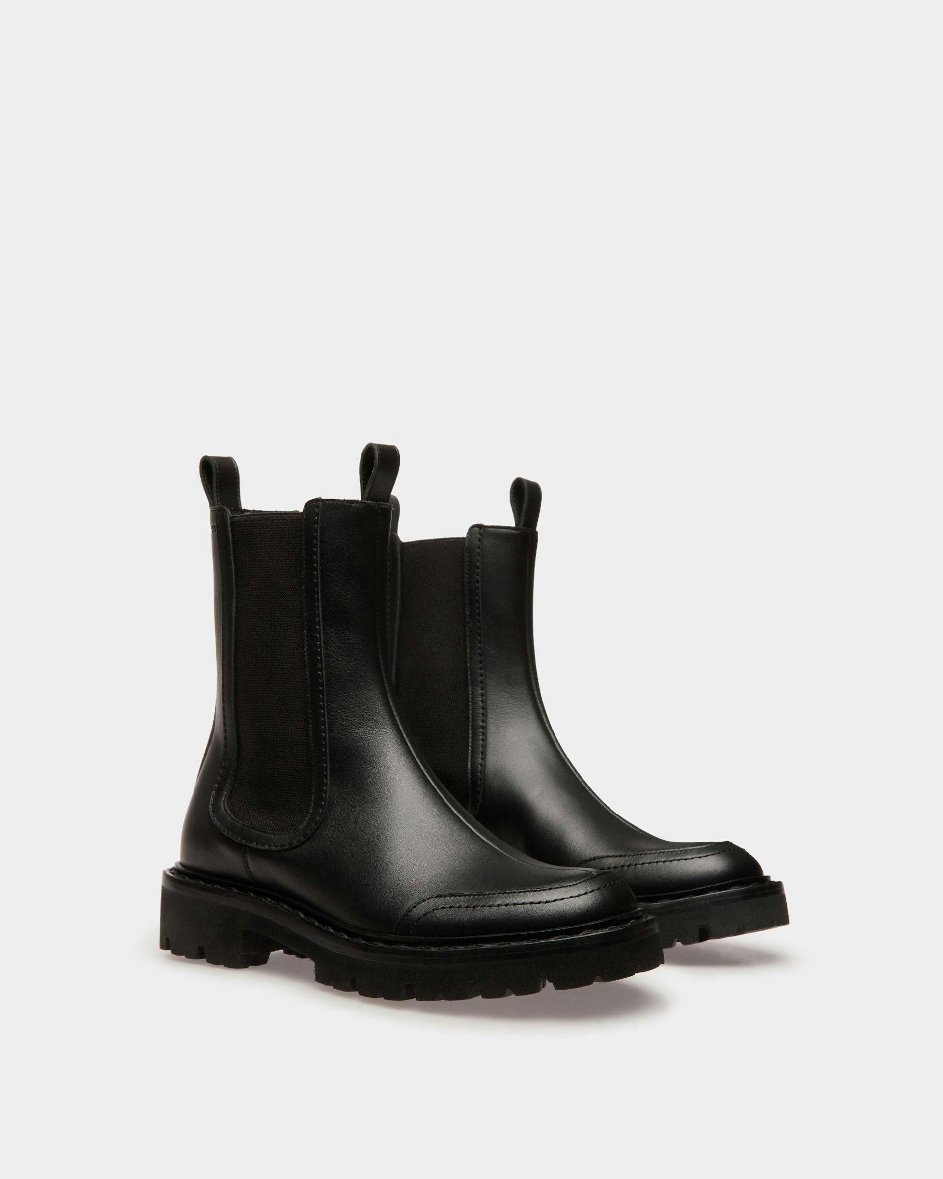 Enga Boots In Black Leather - Women's - Bally - 03