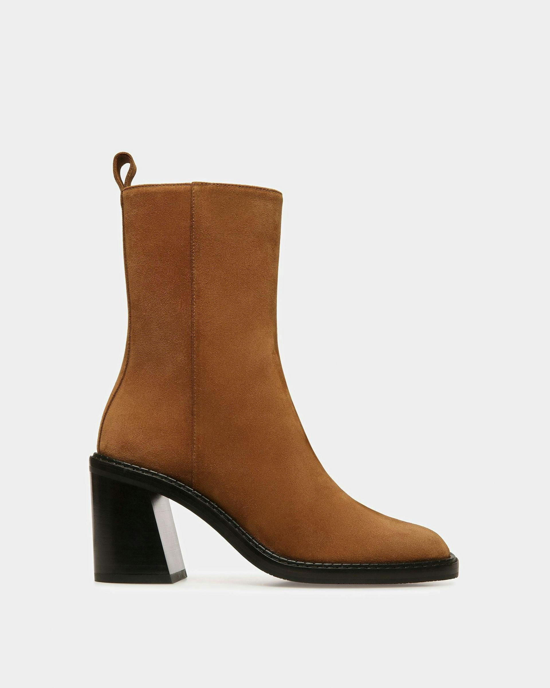 Austine Leather Boots In Brown - Women's - Bally - 01