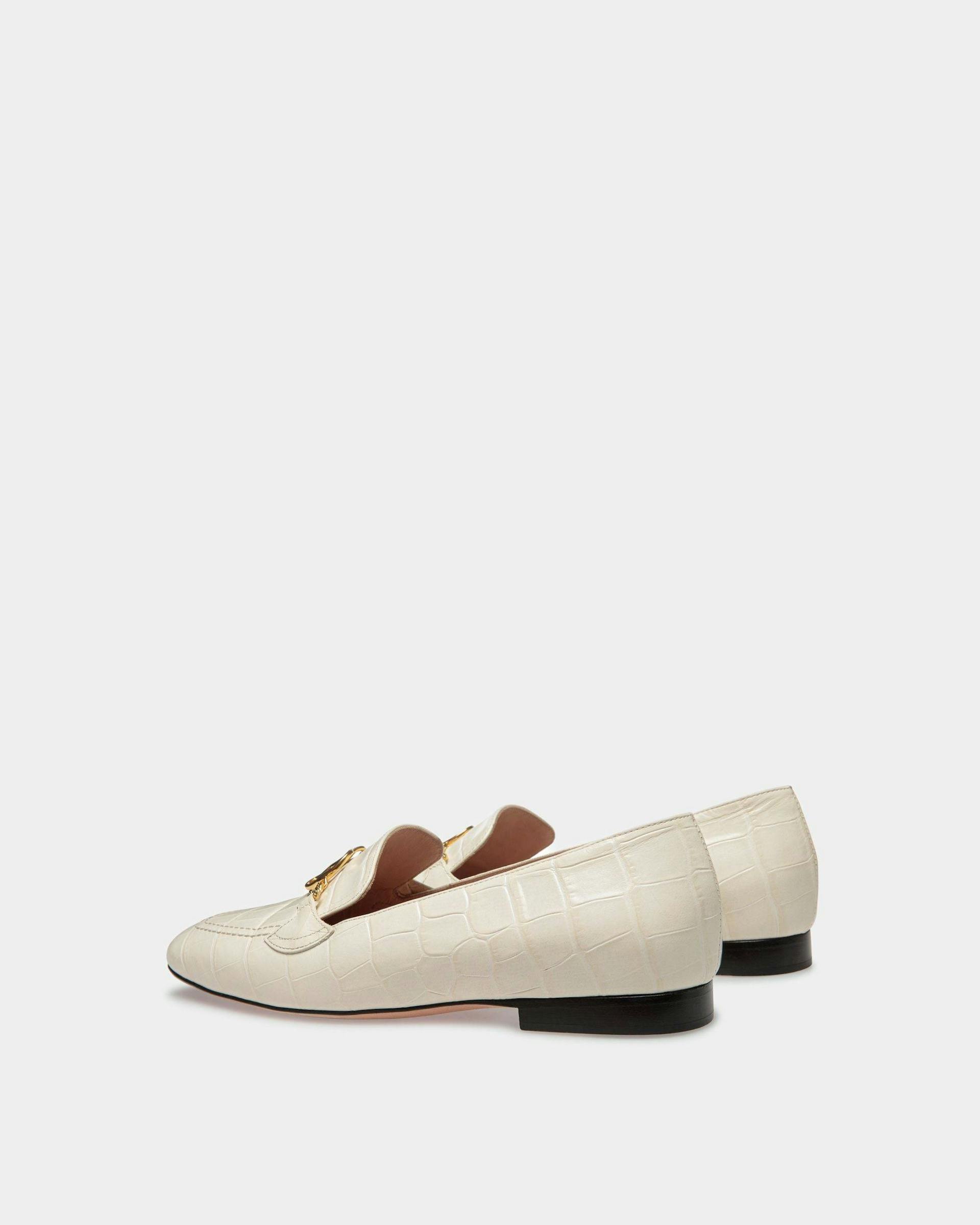 Daily Emblem Loafer In Bone Leather - Women's - Bally - 03