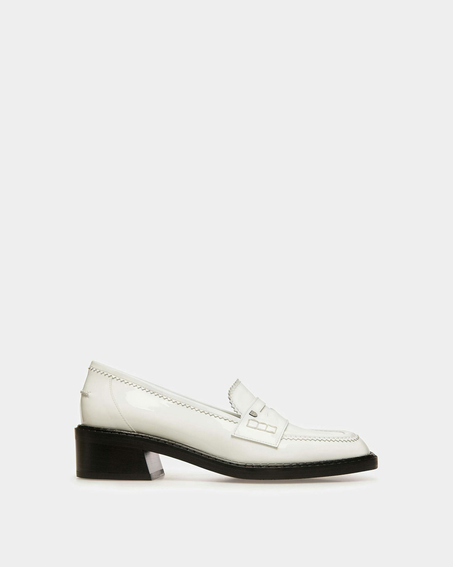 Elly Leather Moccasins In White - Women's - Bally - 01
