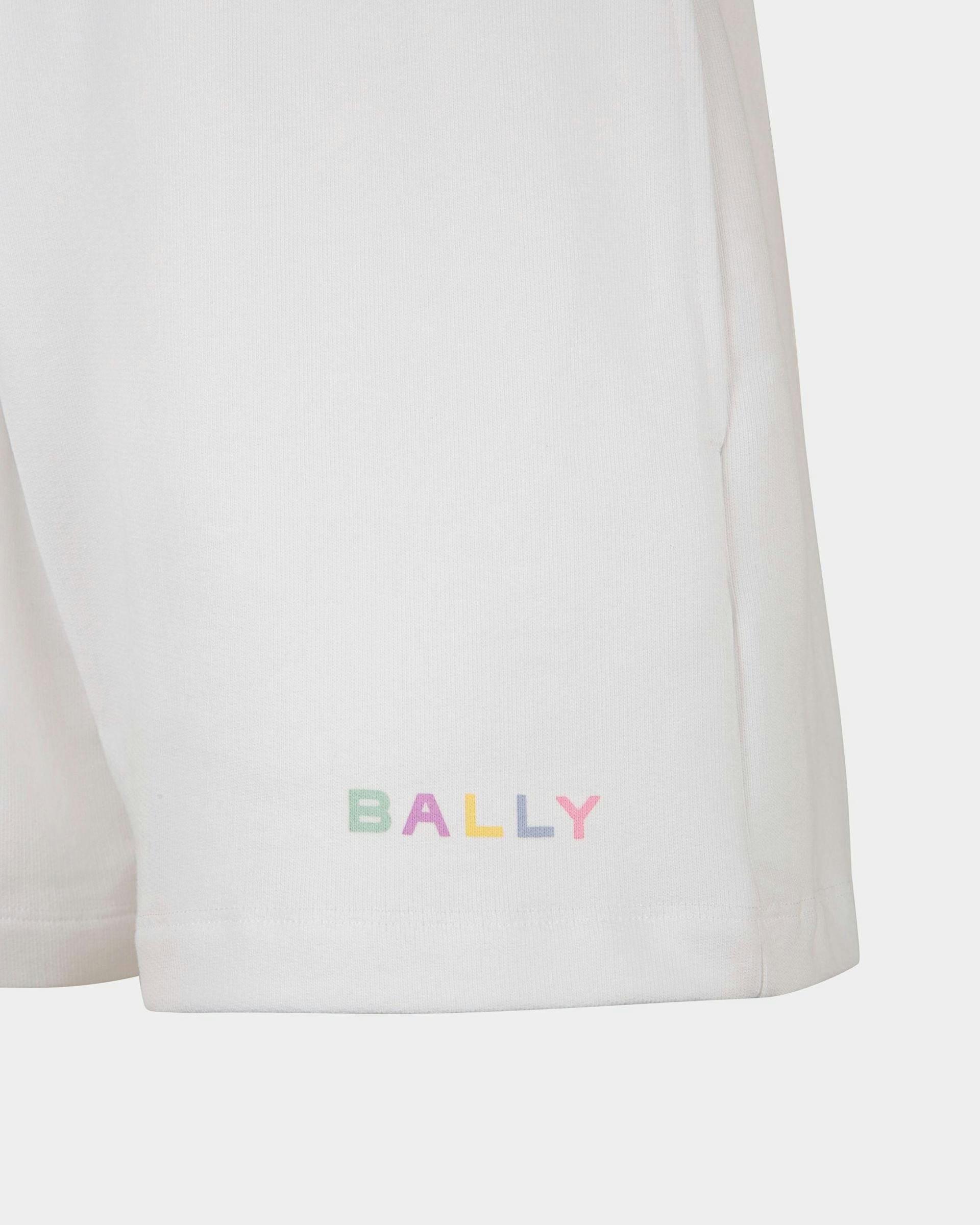 Shorts in White Cotton Fleece - Women's - Bally - 02