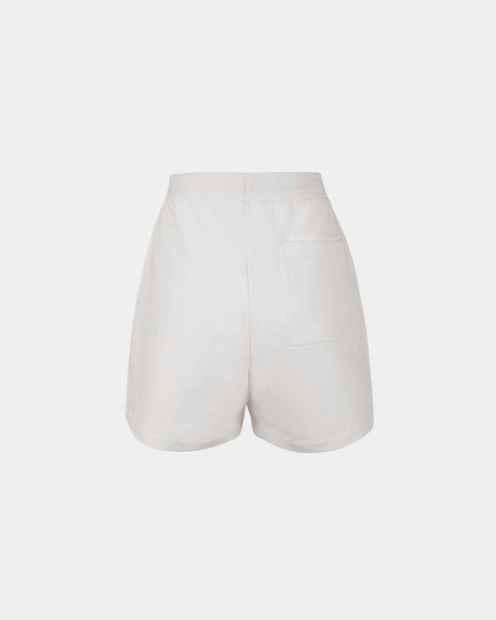 Shorts in White Cotton Fleece - Women's - Bally - 03