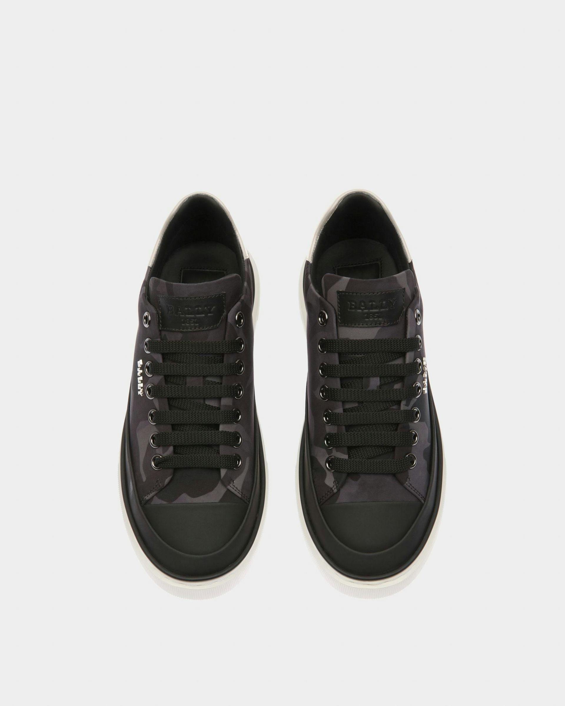 Maily Recycled Polyester And Leather Sneakers In Black - Women's - Bally - 02