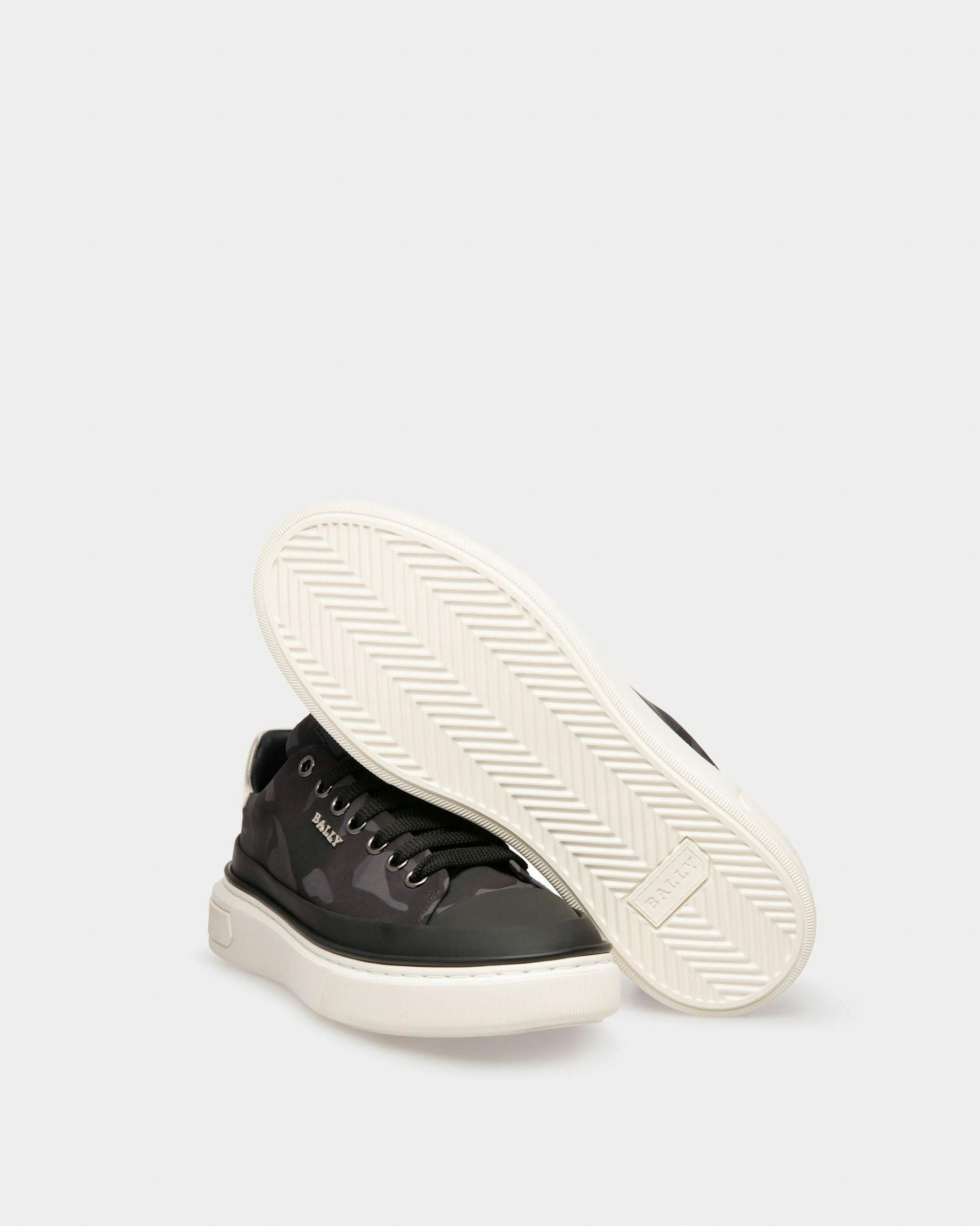Maily Recycled Polyester And Leather Sneakers In Black - Women's - Bally - 05