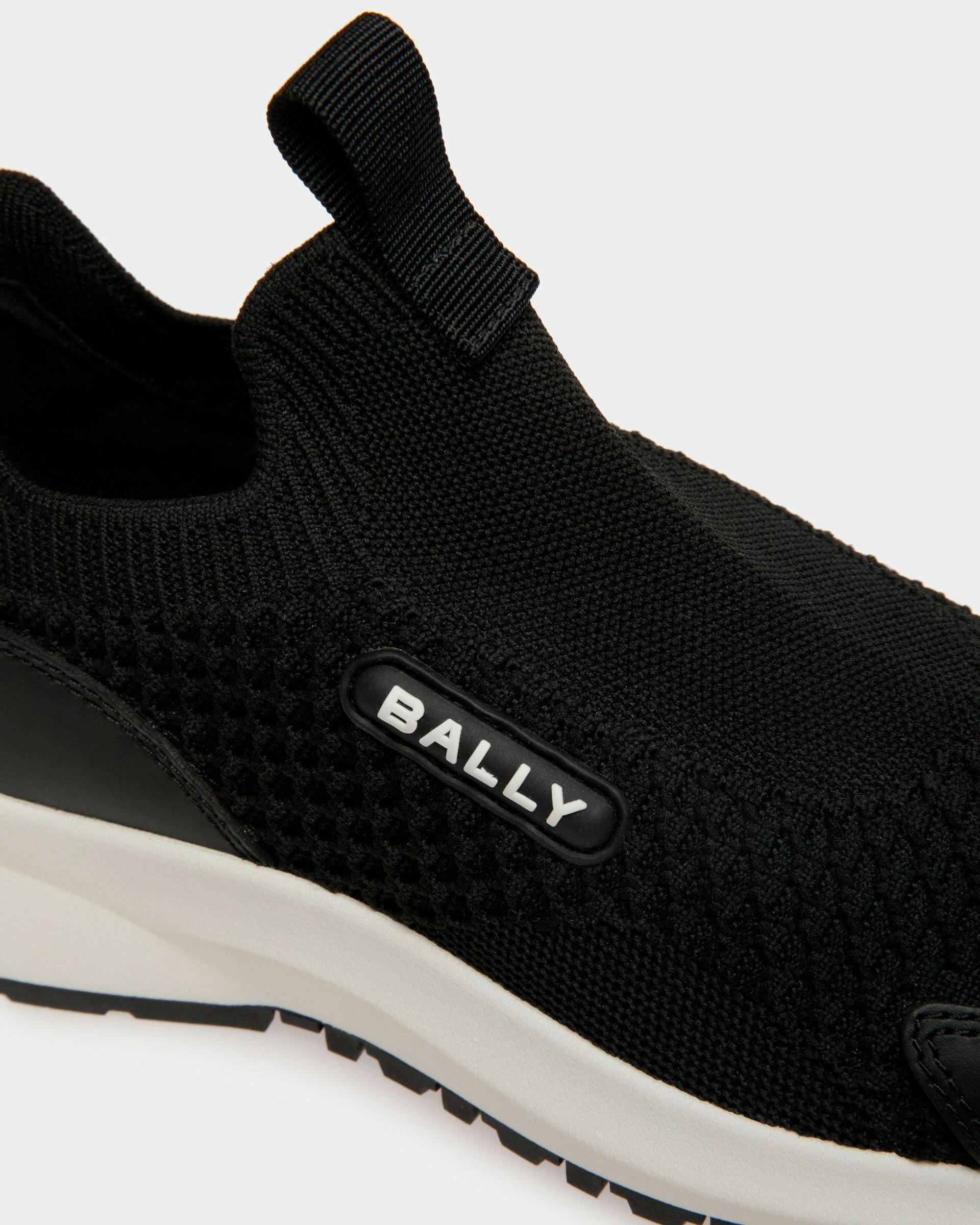 Women's Outline Sneaker in Black Knit Fabric | Bally | Still Life Detail