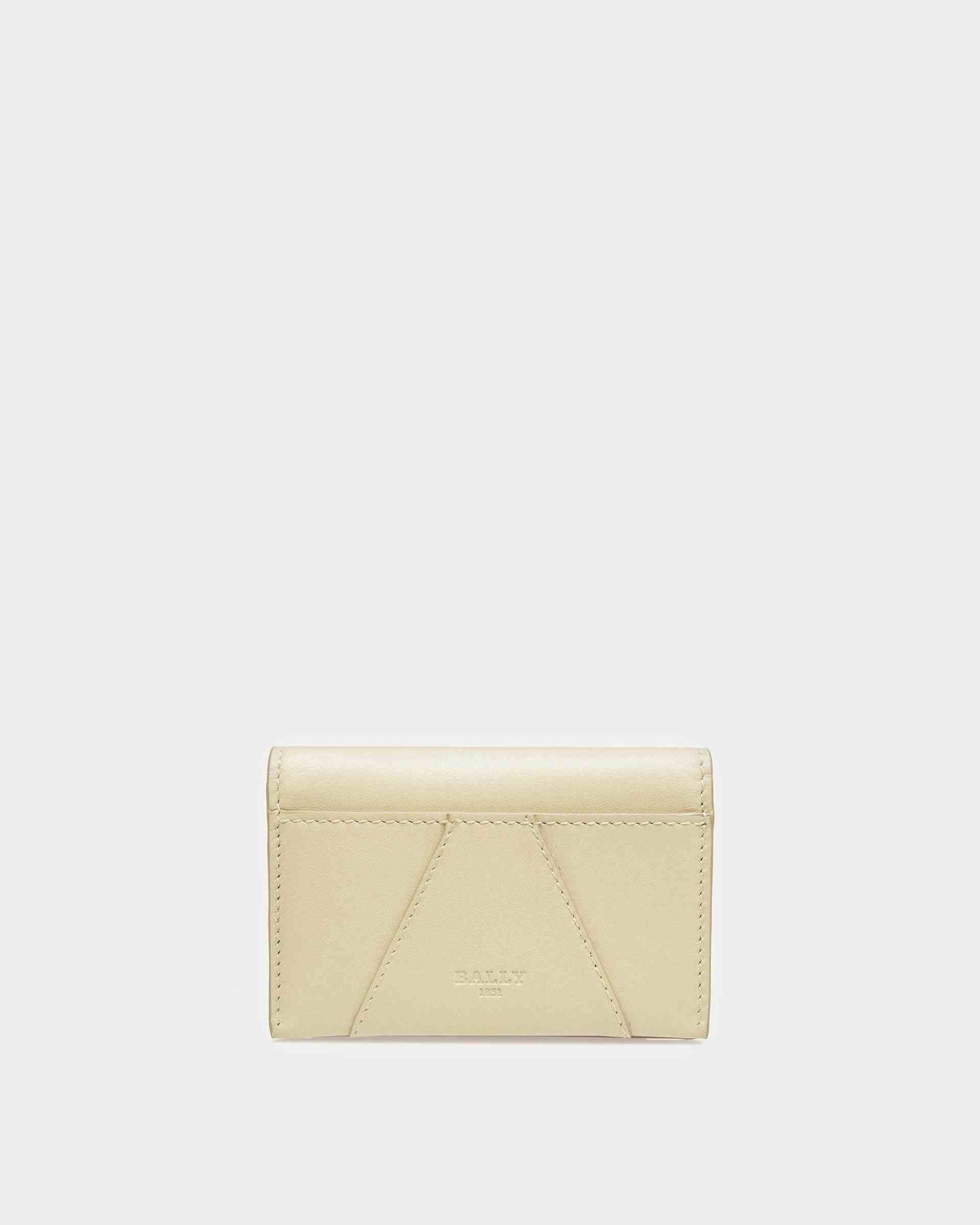Annye Leather Card Holder In Fossil - Women's - Bally
