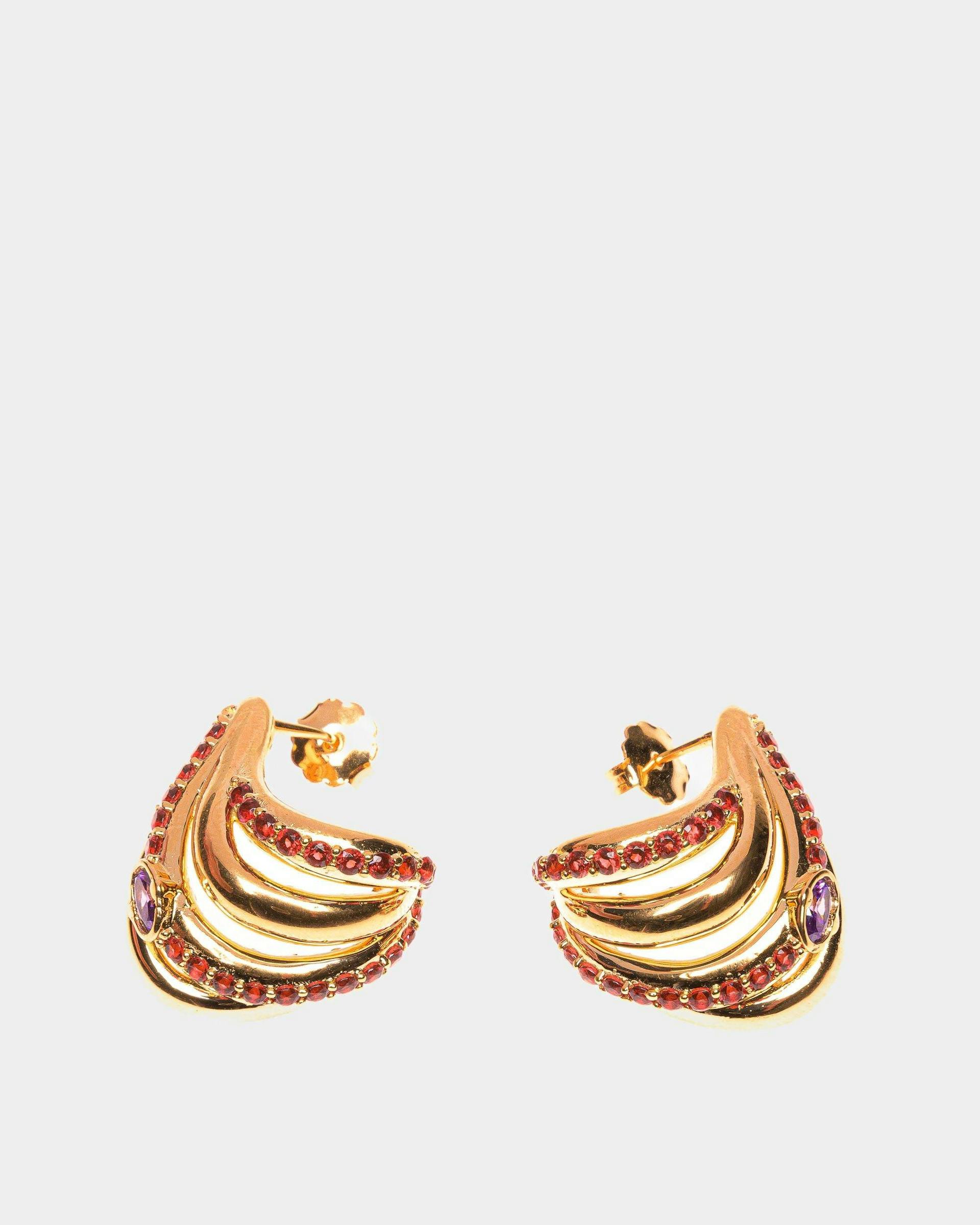 Evening Earrings In Gold Brass - Women's - Bally - 01