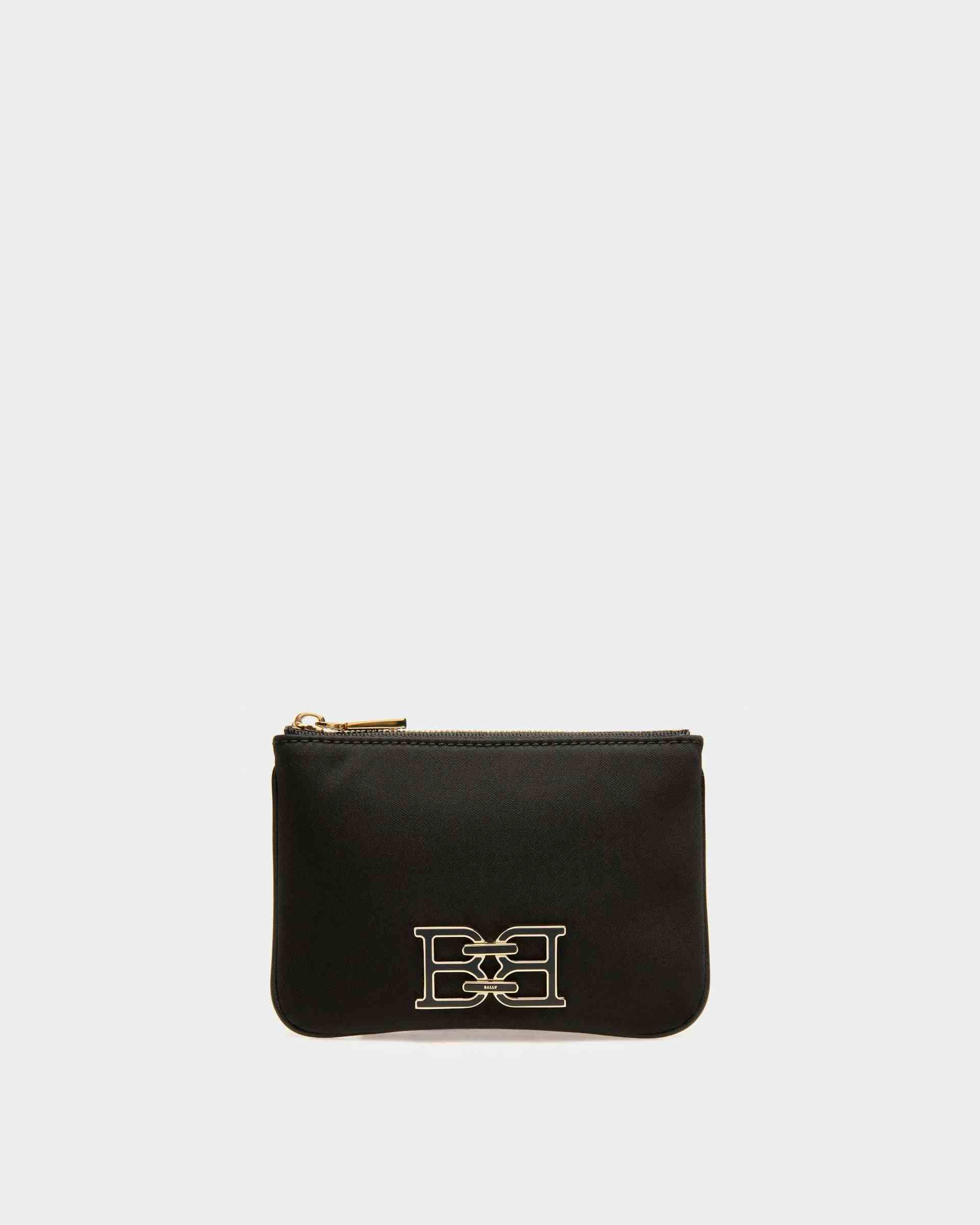 Evod Recycled Nylon And Leather Wallet In Black - Women's - Bally