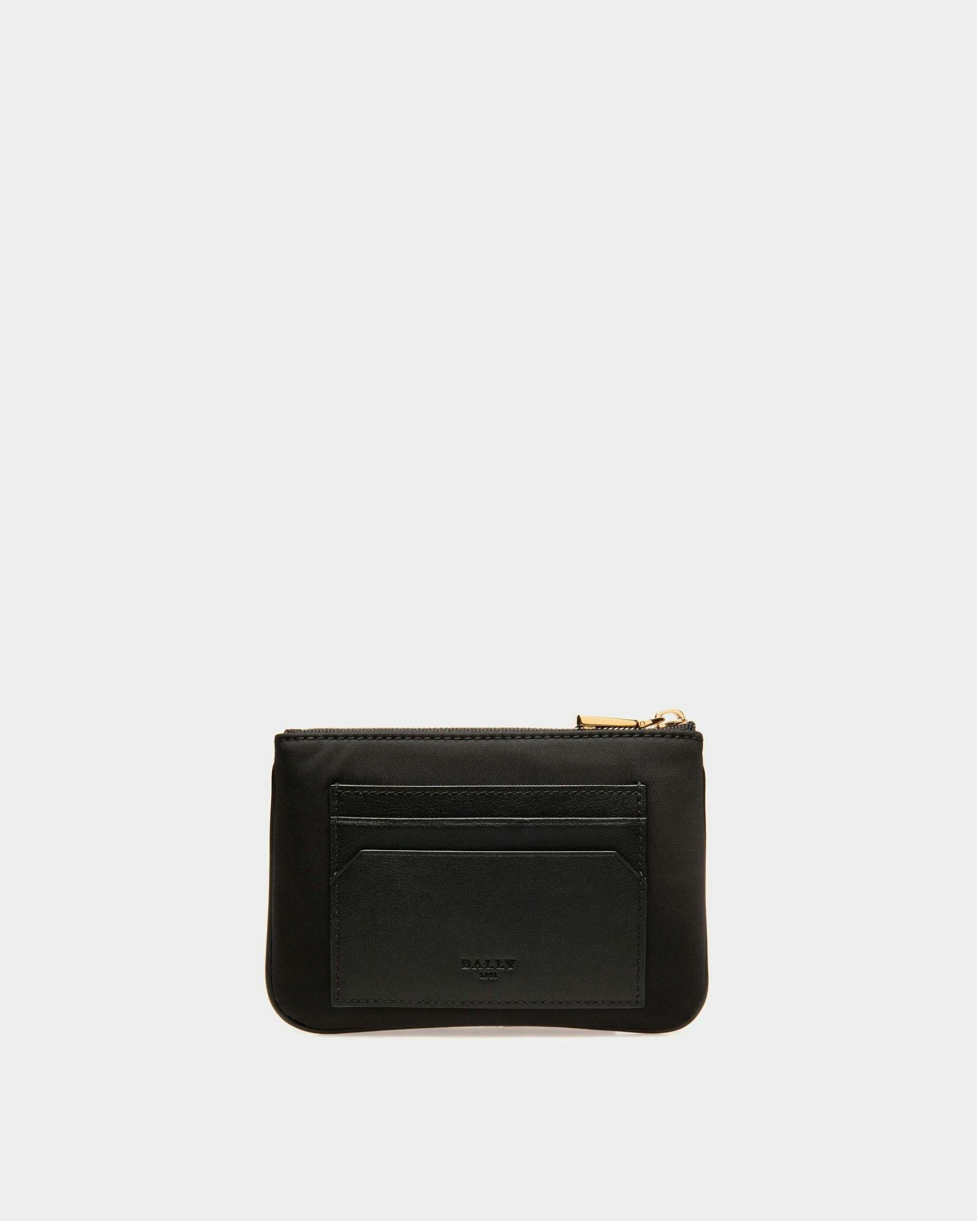 Evod Recycled Nylon And Leather Wallet In Black - Women's - Bally - 02