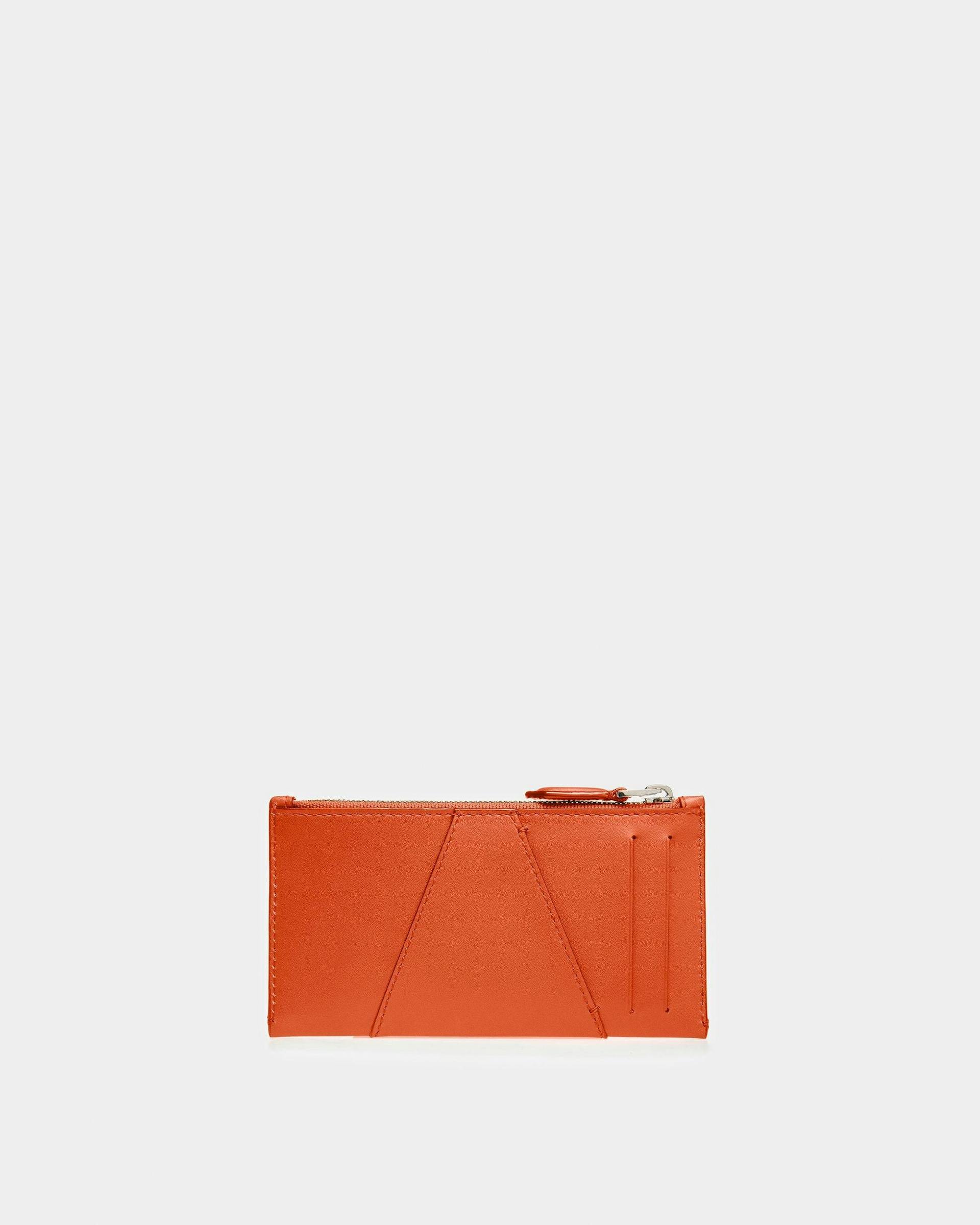 Adley Leather Wallet In Orange - Women's - Bally - 02