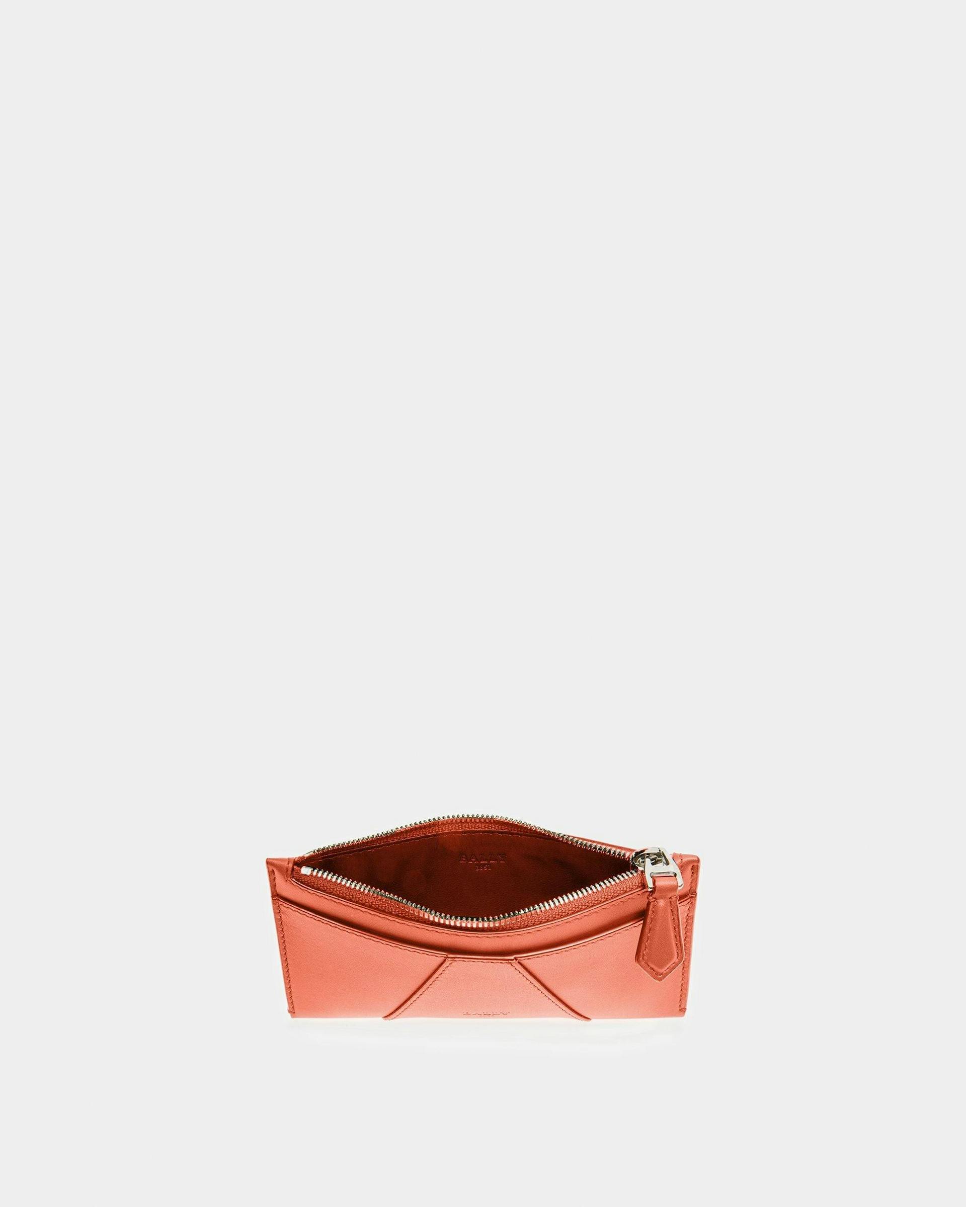 Adley Leather Wallet In Orange - Women's - Bally - 03