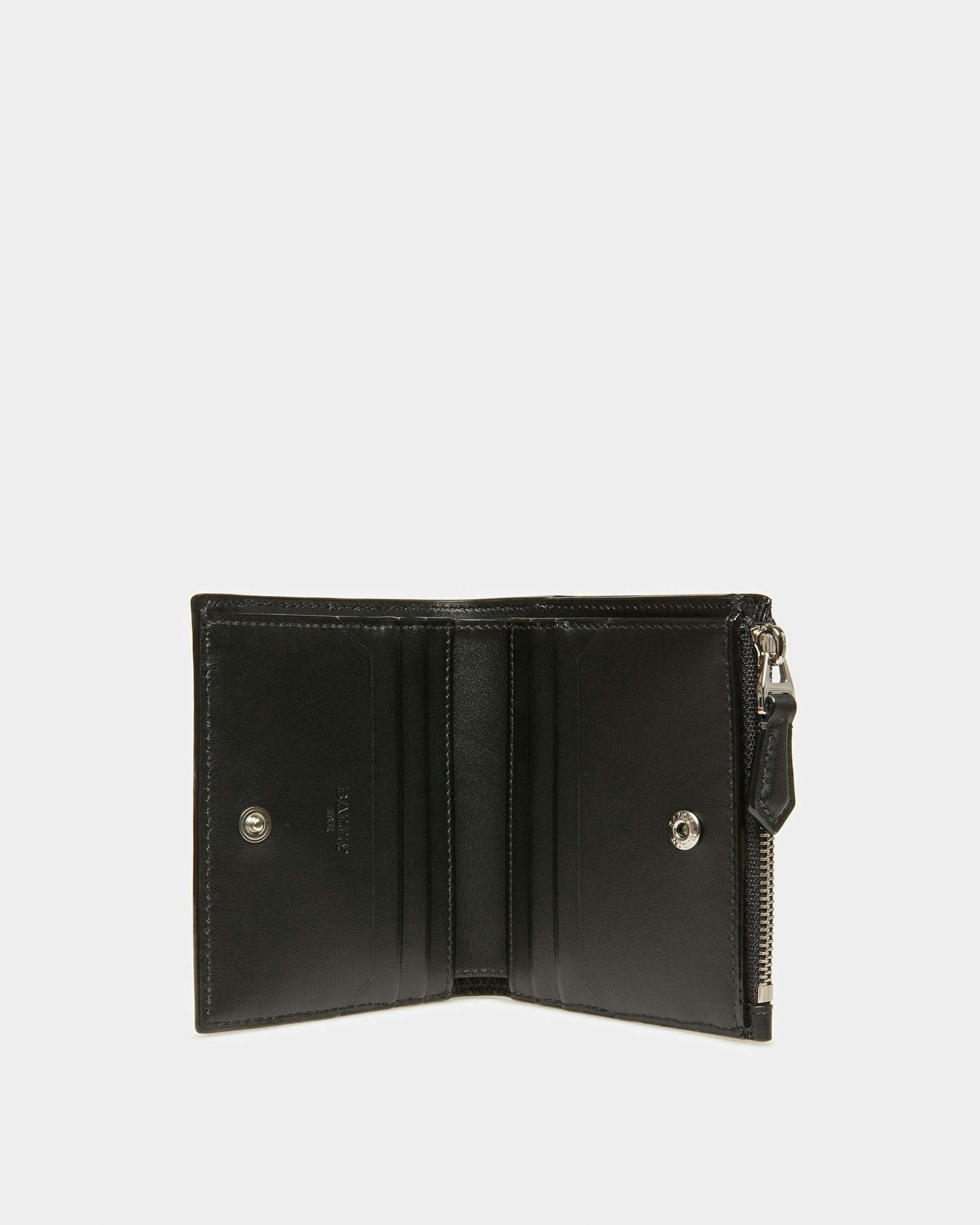 Axeel Leather Wallet In Black - Women's - Bally - 03