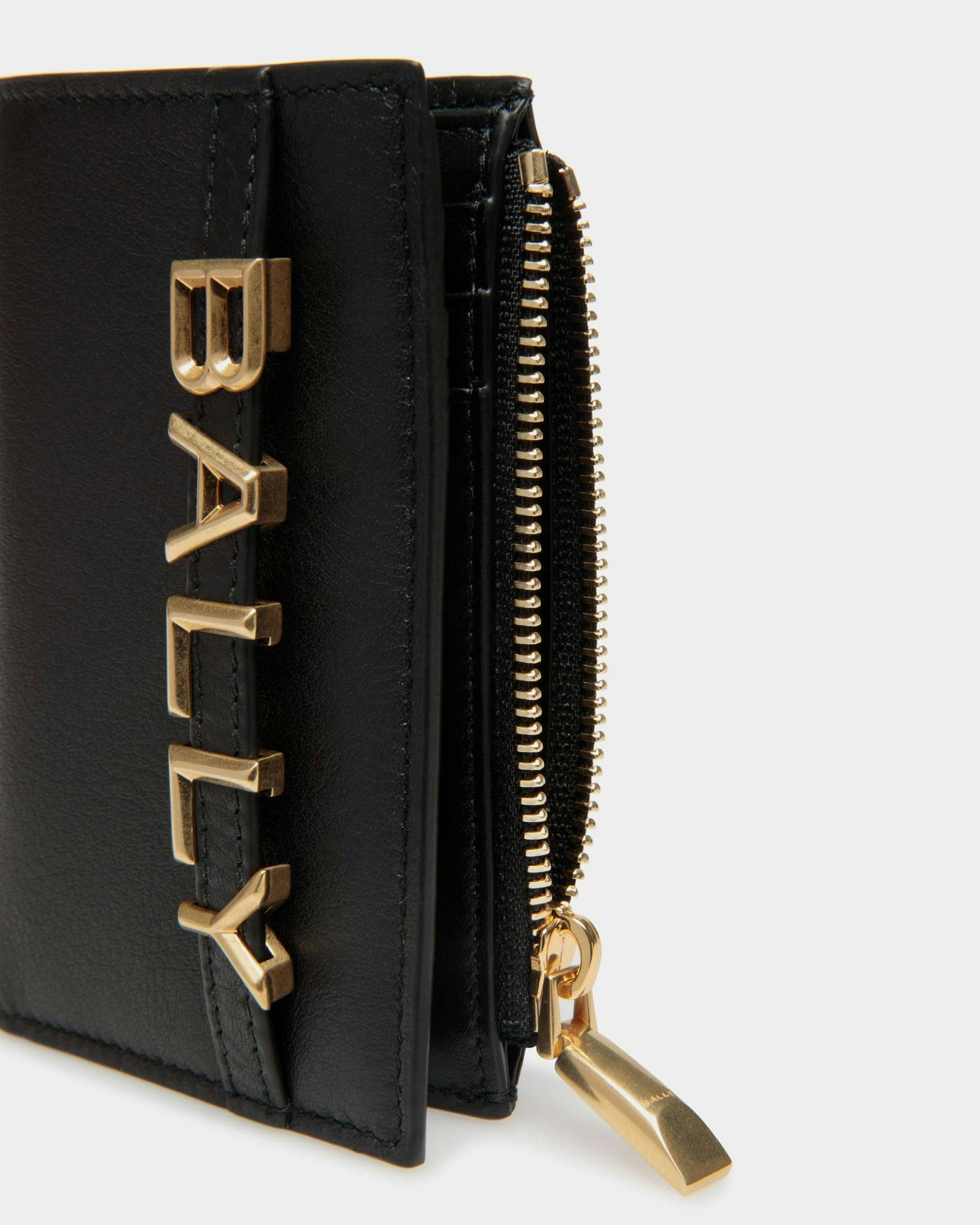 Women's Bally Spell Wallet in Black Leather | Bally | Still Life Detail