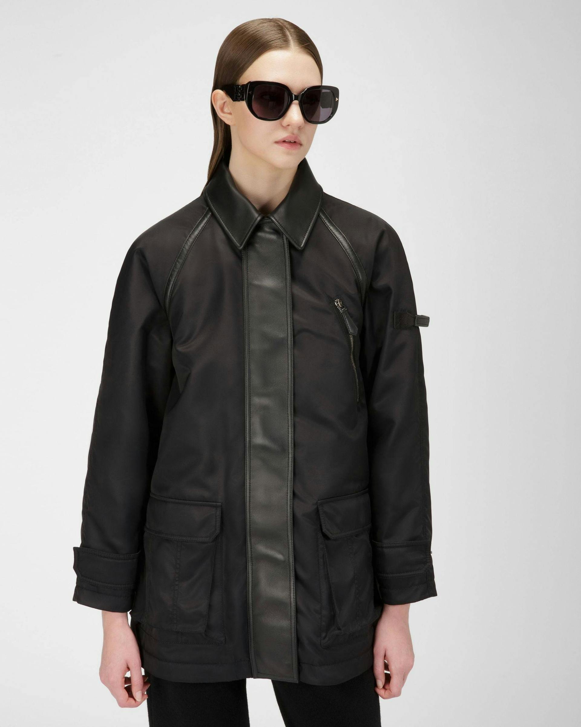 Recycled Nylon Jacket In Black - Women's - Bally - 01