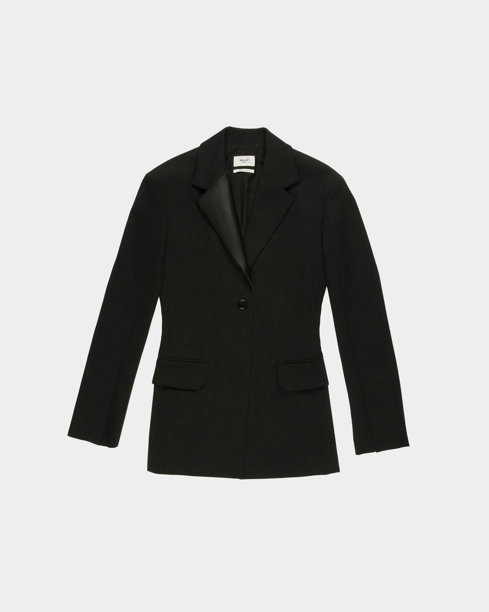Wool Mix Jacket In Black - Women's - Bally - 01