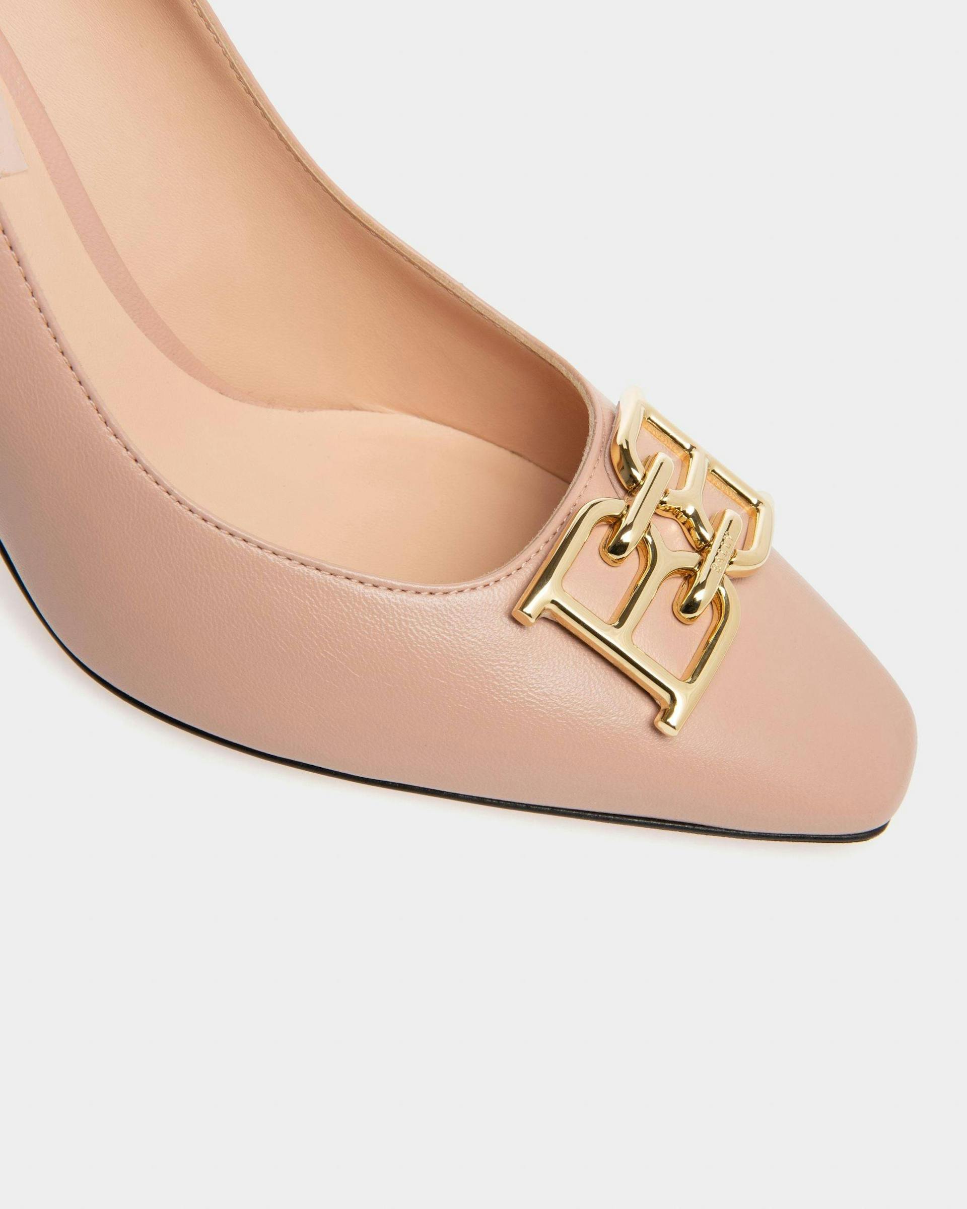 Evanca Leather Pumps In Pale Pink - Women's - Bally - 05