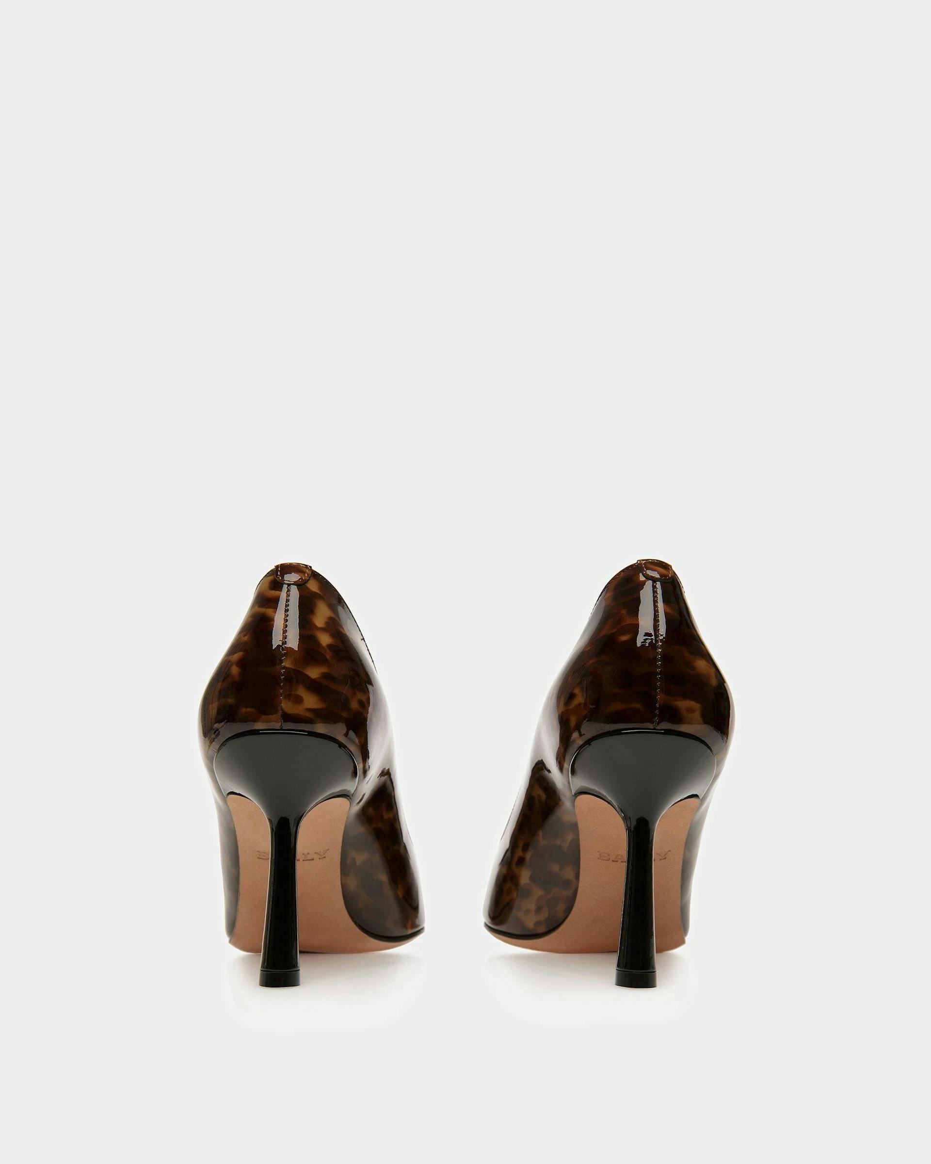 Evanca Leather Pumps In Black And Brown - Women's - Bally - 04