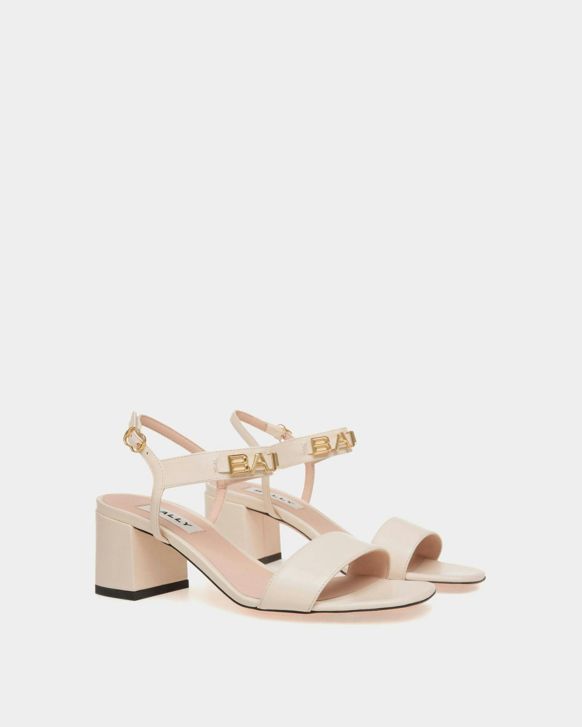 Women's Bally Spell Heeled Sandal in Leather | Bally | Still Life 3/4 Front