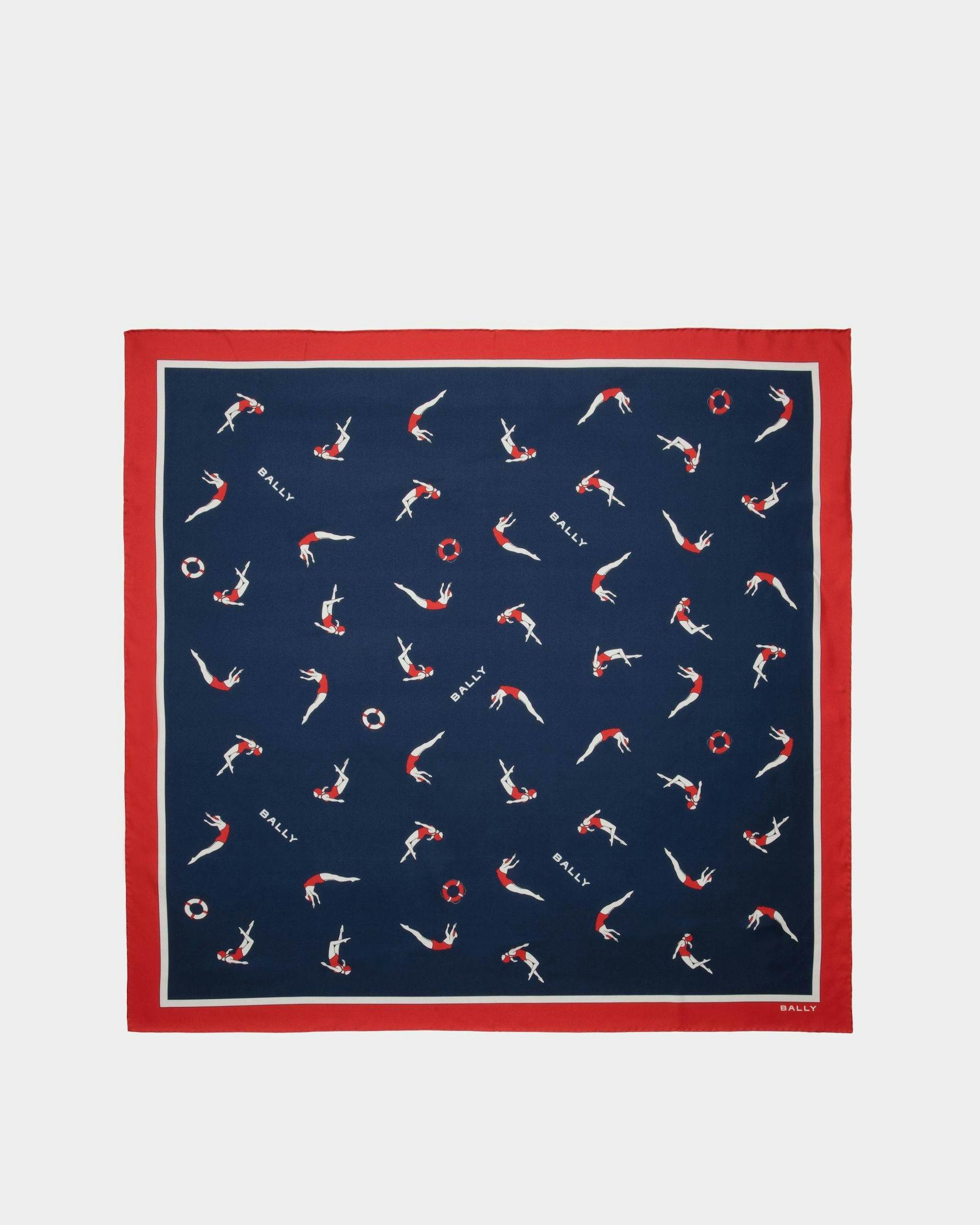 Women's Square Scarf in Silk | Bally | Still Life Top