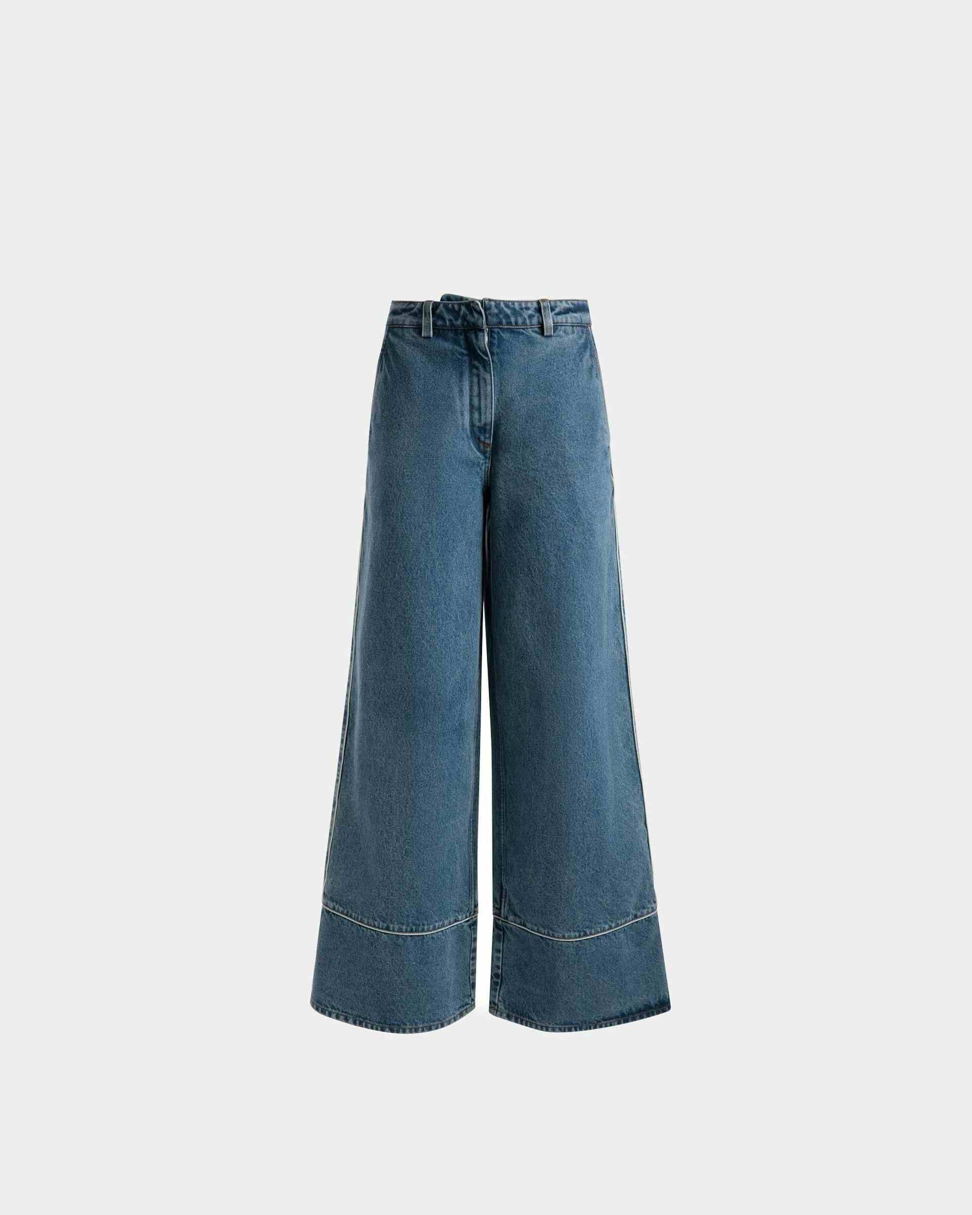 Denim Pants In Light Blue Cotton - Women's - Bally
