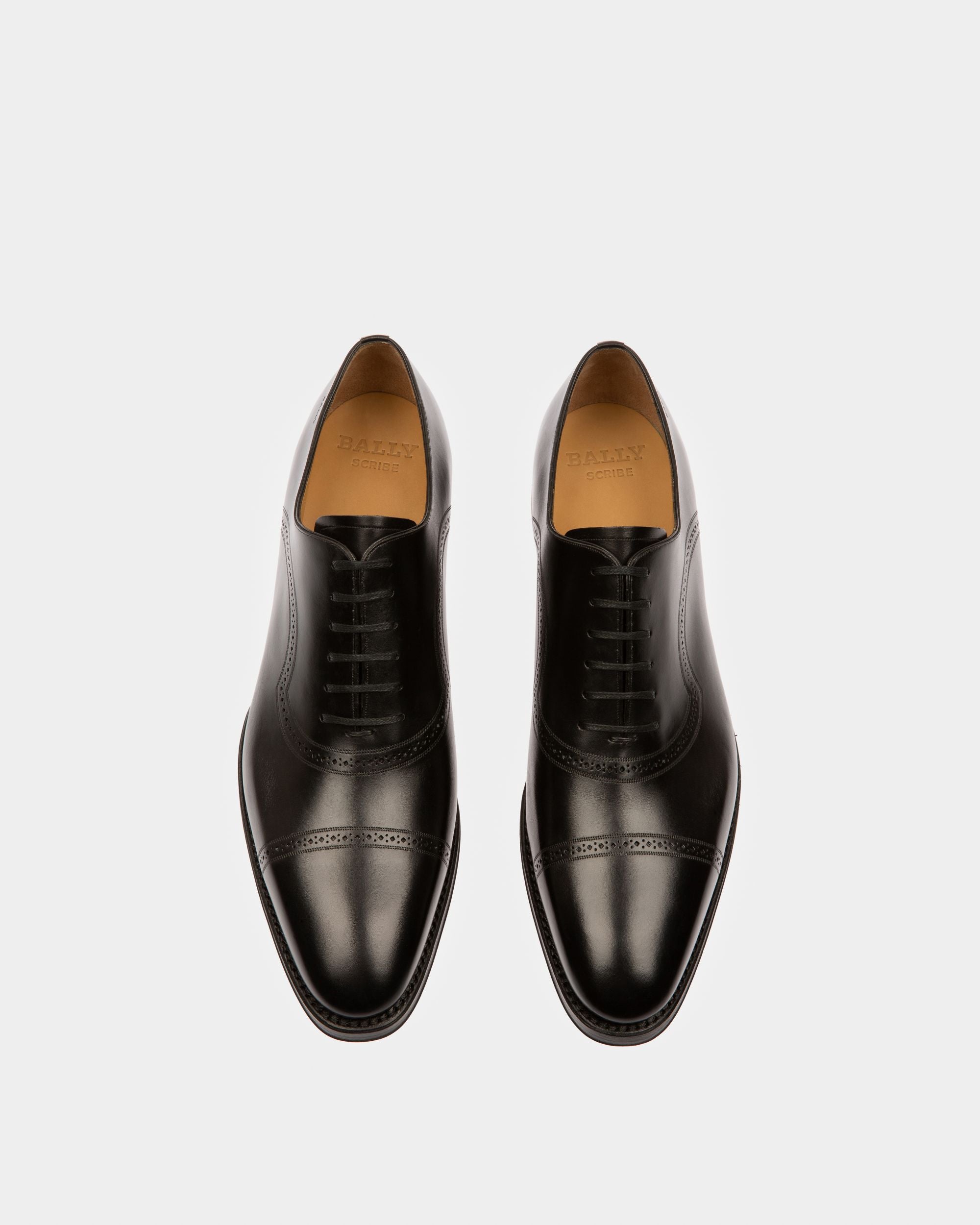 Scanio Men's Leather Oxford Lace-Up Shoe In Black - Men's - Bally - 02