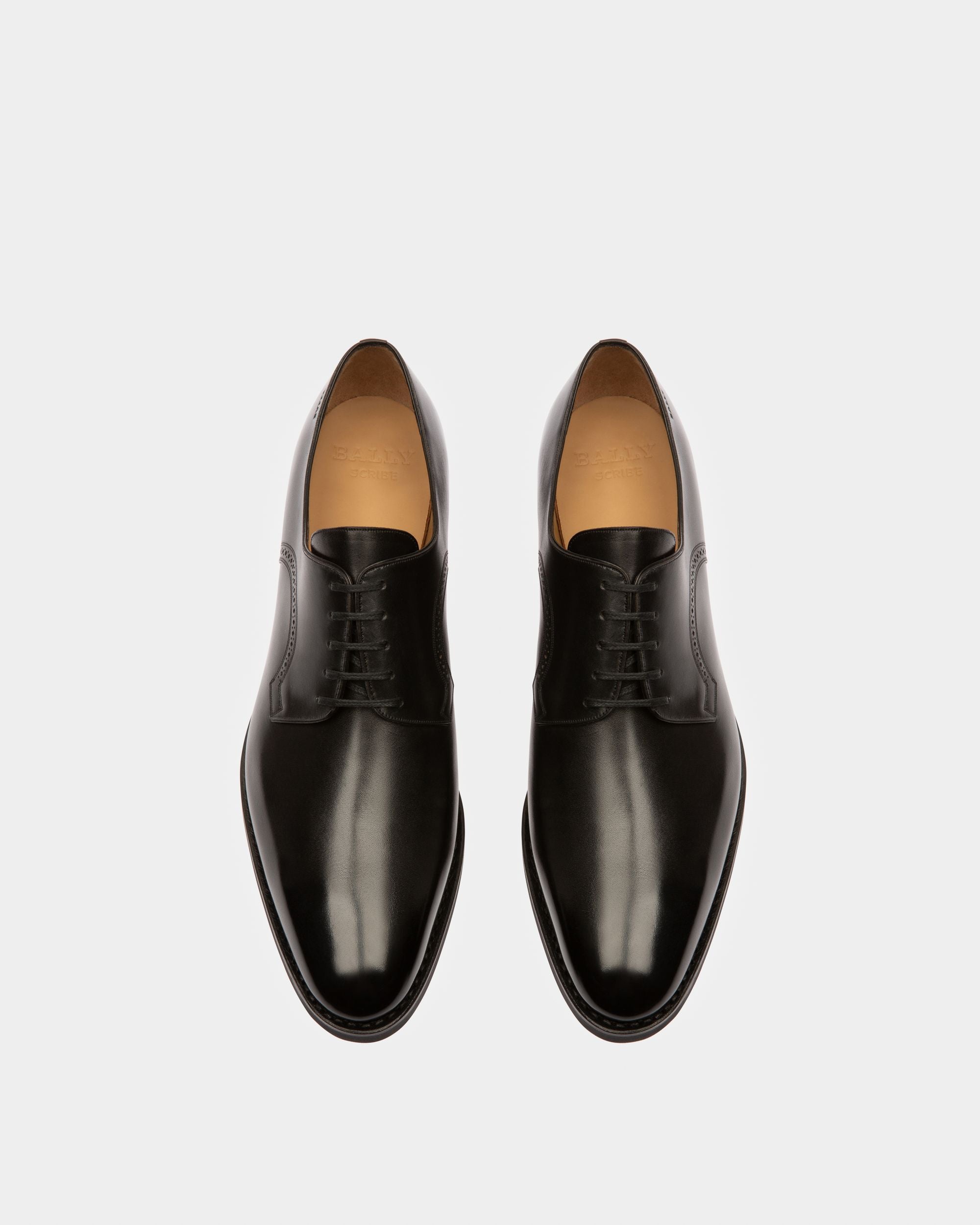 Scrivani Men's Leather Derby Lace-Up Shoe In Black - Men's - Bally - 02
