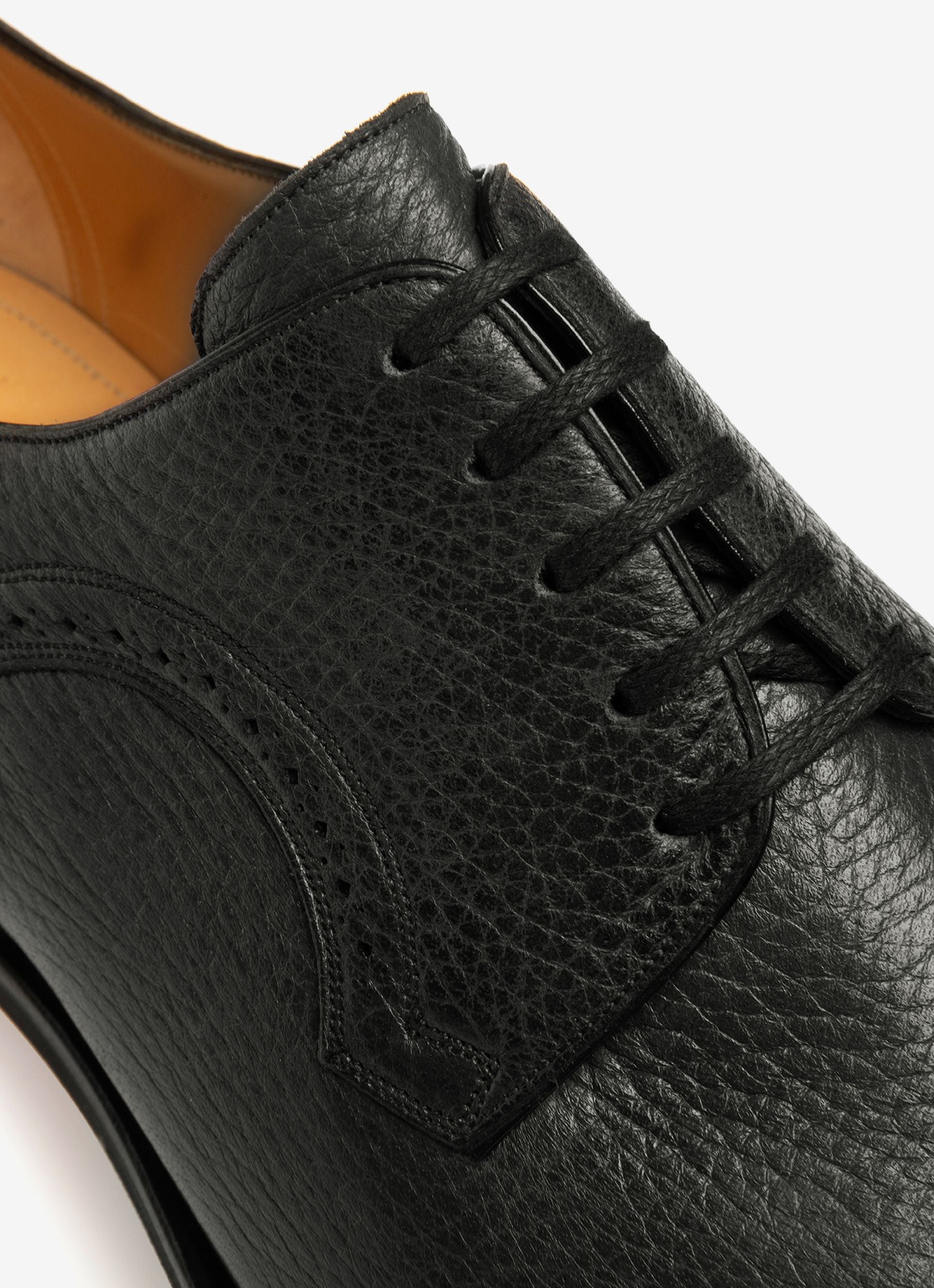 Scribe Novo Derby Shoes In Black Leather - Men's - Bally - 04