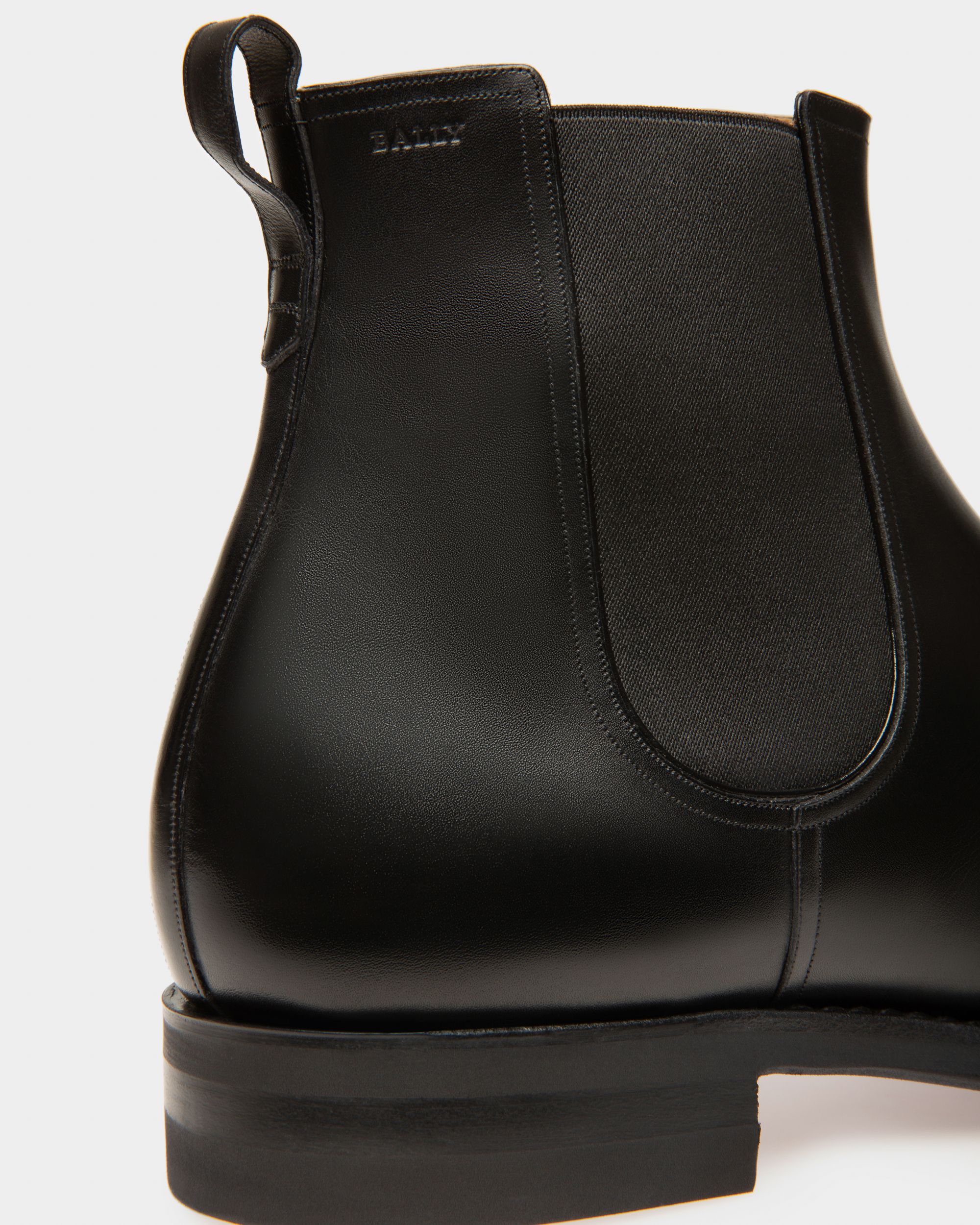 Scavone Men's Leather Boot In Black - Men's - Bally - 03