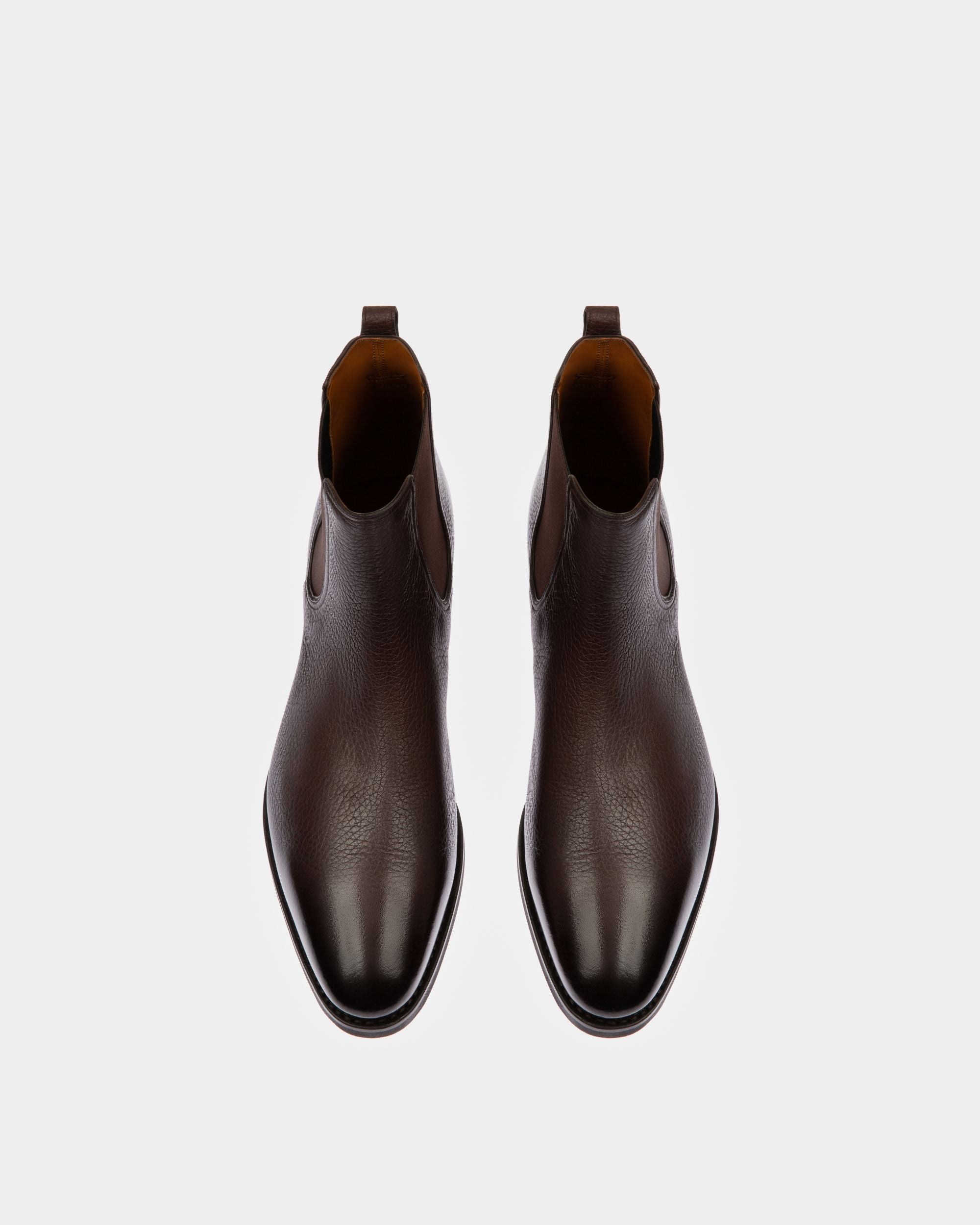 Scavone Men's Leather Boot In Brown - Men's - Bally - 02