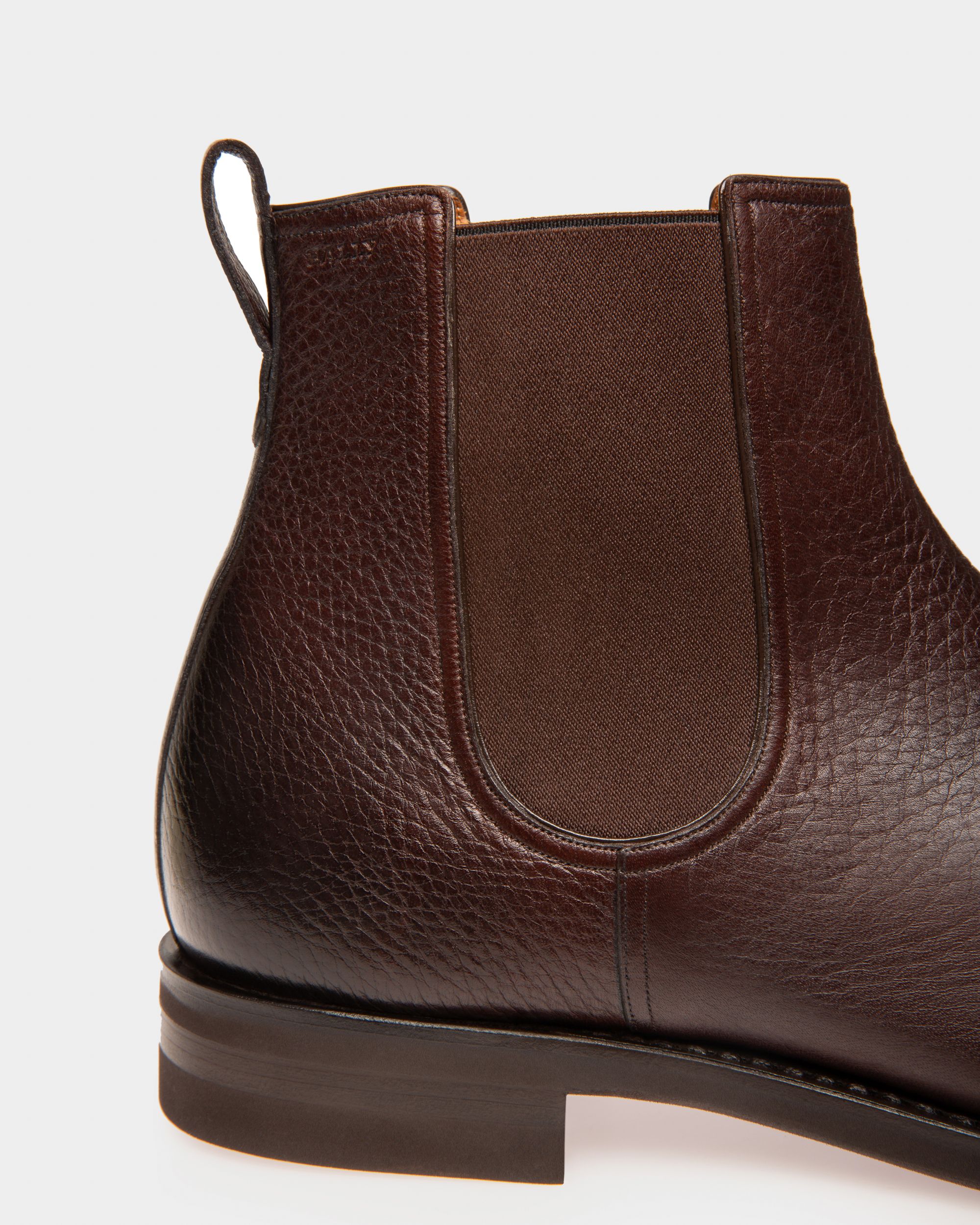 Scavone Men's Leather Boot In Brown - Men's - Bally - 05