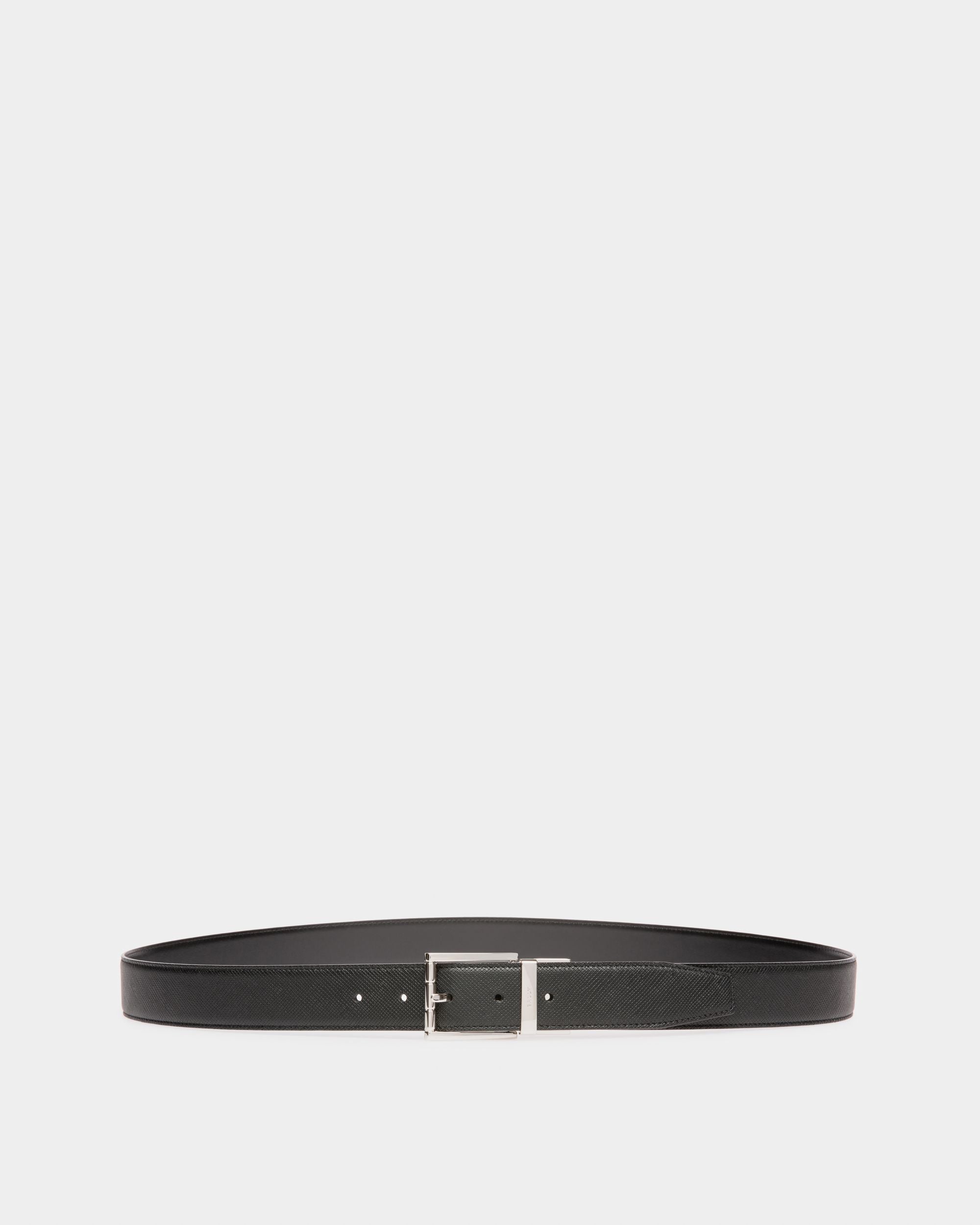 Astor Leather Adjustable & Reversible 35mm Belt In Black - Men's - Bally - 01
