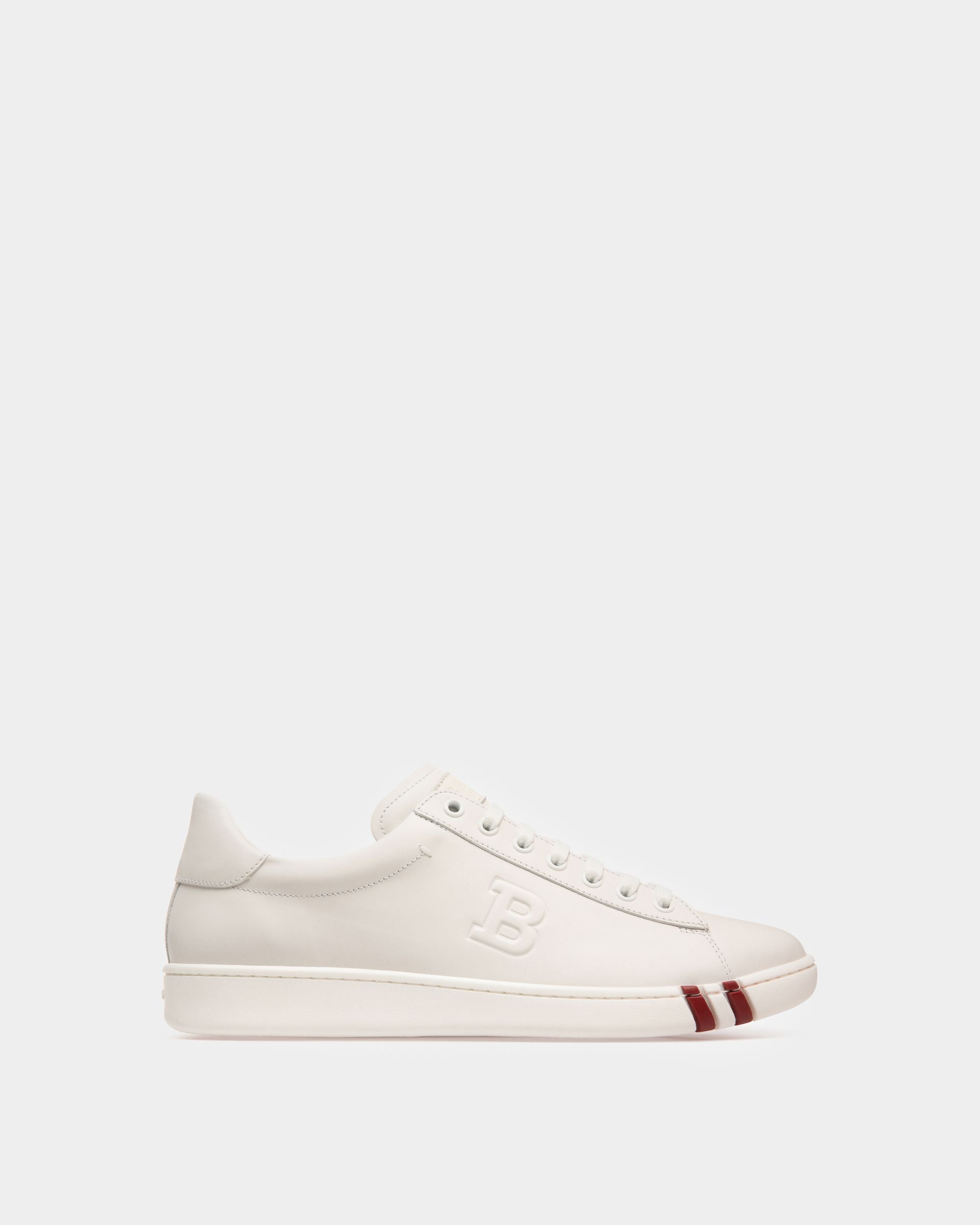 Wivian Leather Sneaker In White - Women's - Bally - 01