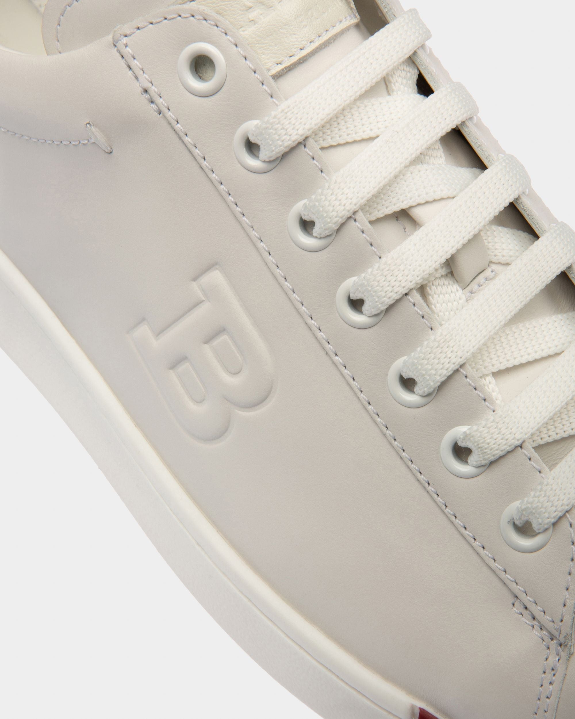 Wivian Leather Sneaker In White - Women's - Bally - 02