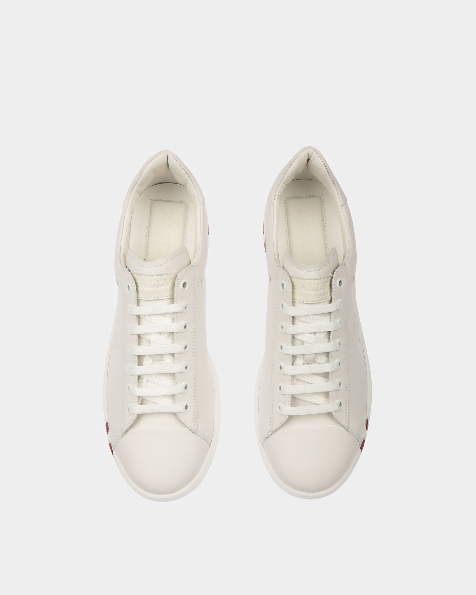 Wivian Leather Sneaker In White - Women's - Bally - 03
