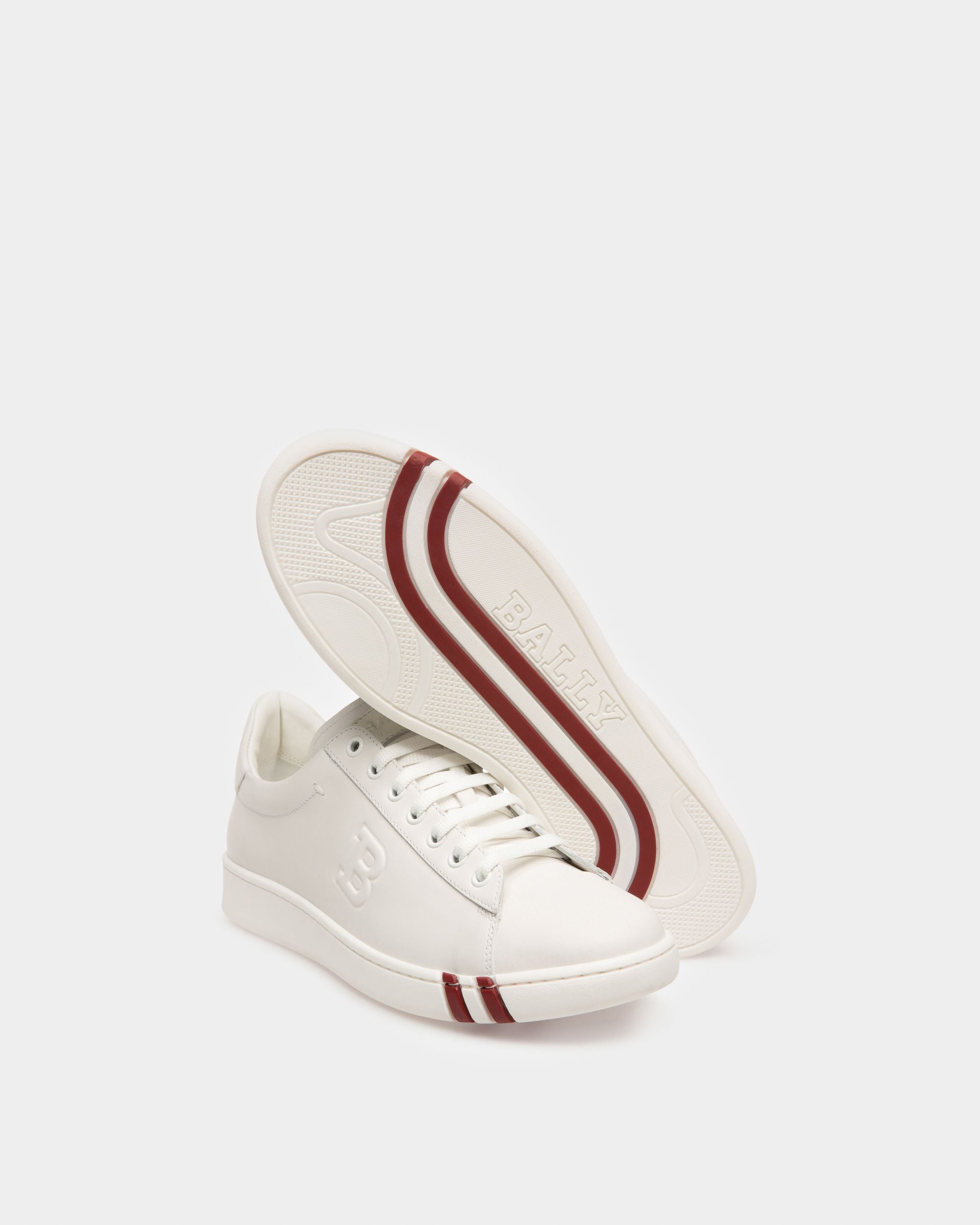 Wivian Leather Sneaker In White - Women's - Bally - 05