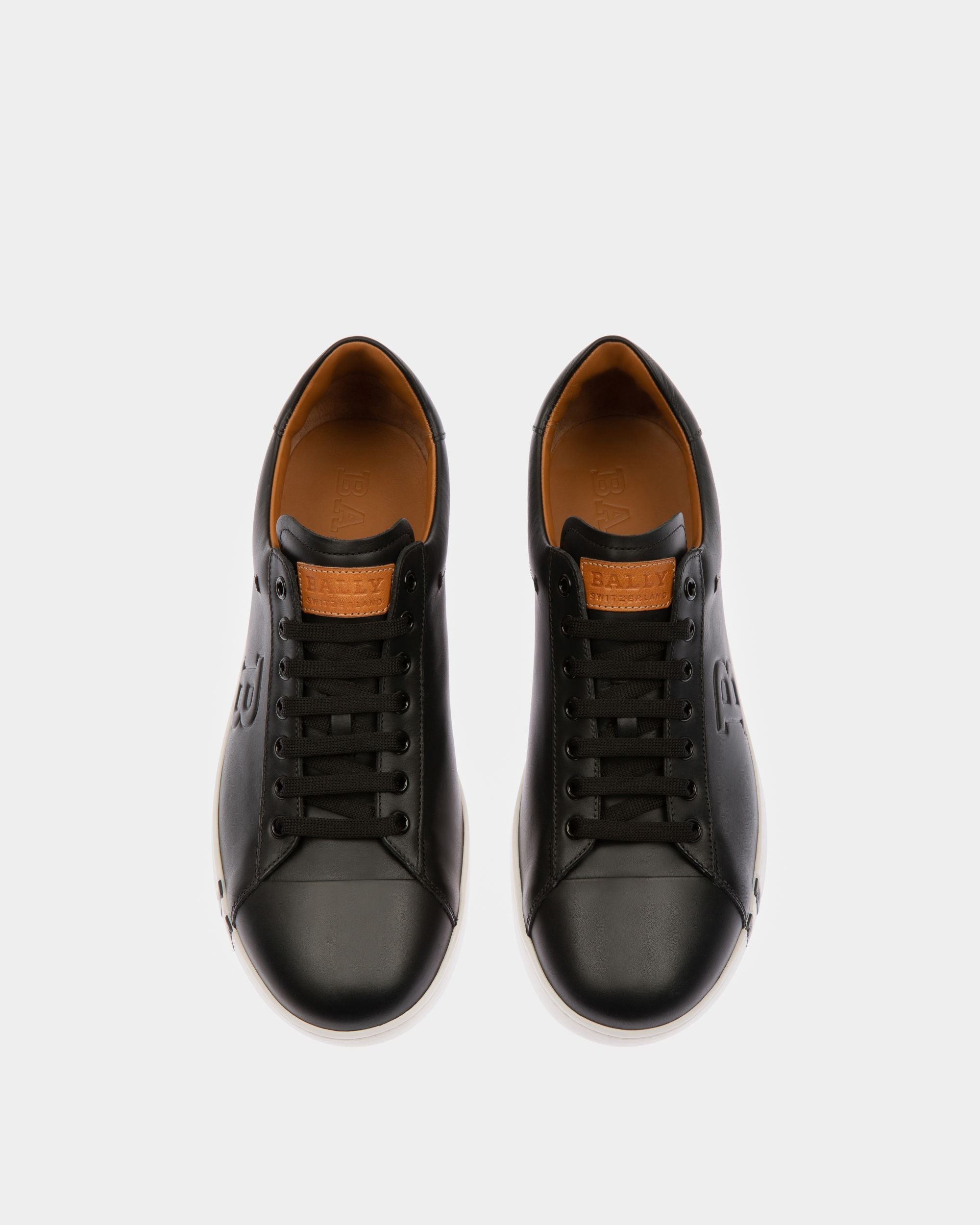 Asher Men's Leather Trainer In Black - Men's - Bally - 02