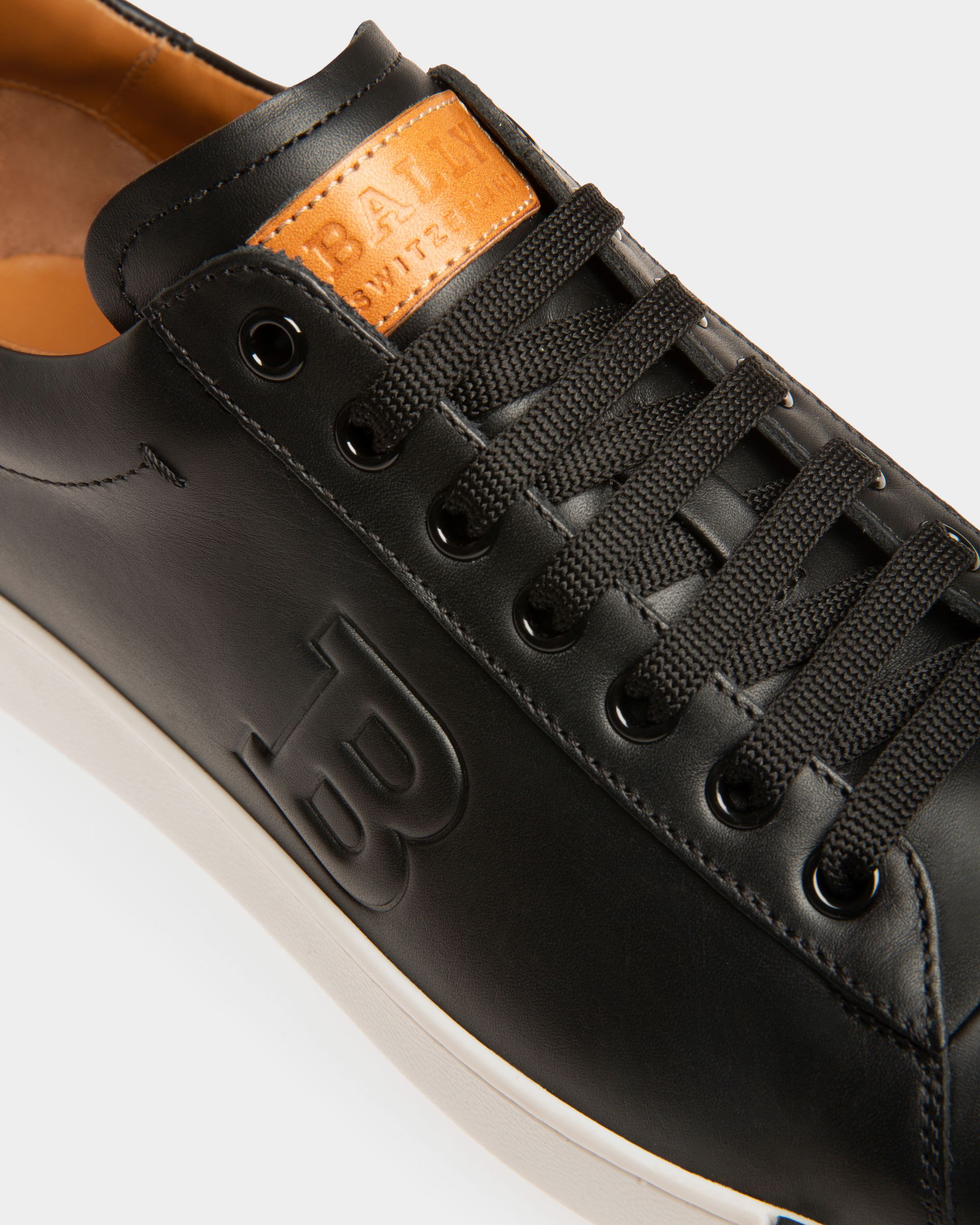 Asher Men's Leather Trainer In Black - Men's - Bally - 06