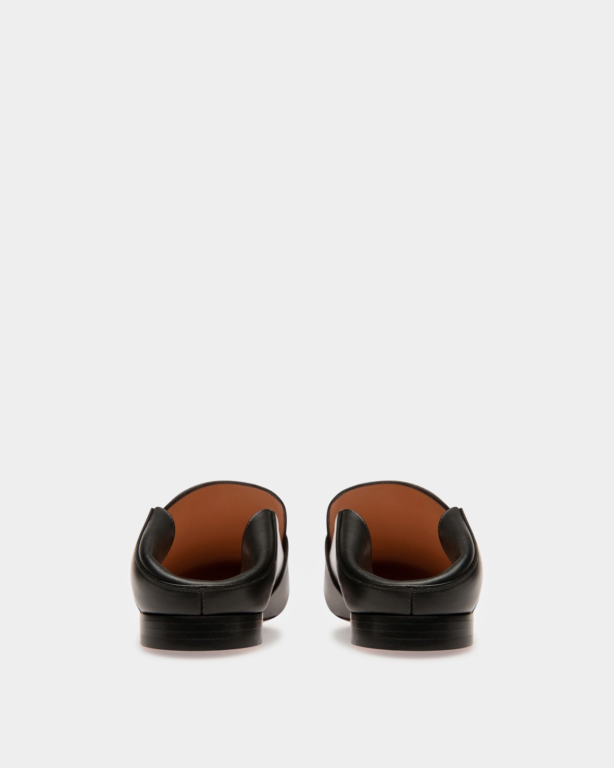 Janelle Leather Slippers In Black - Women's - Bally - 05