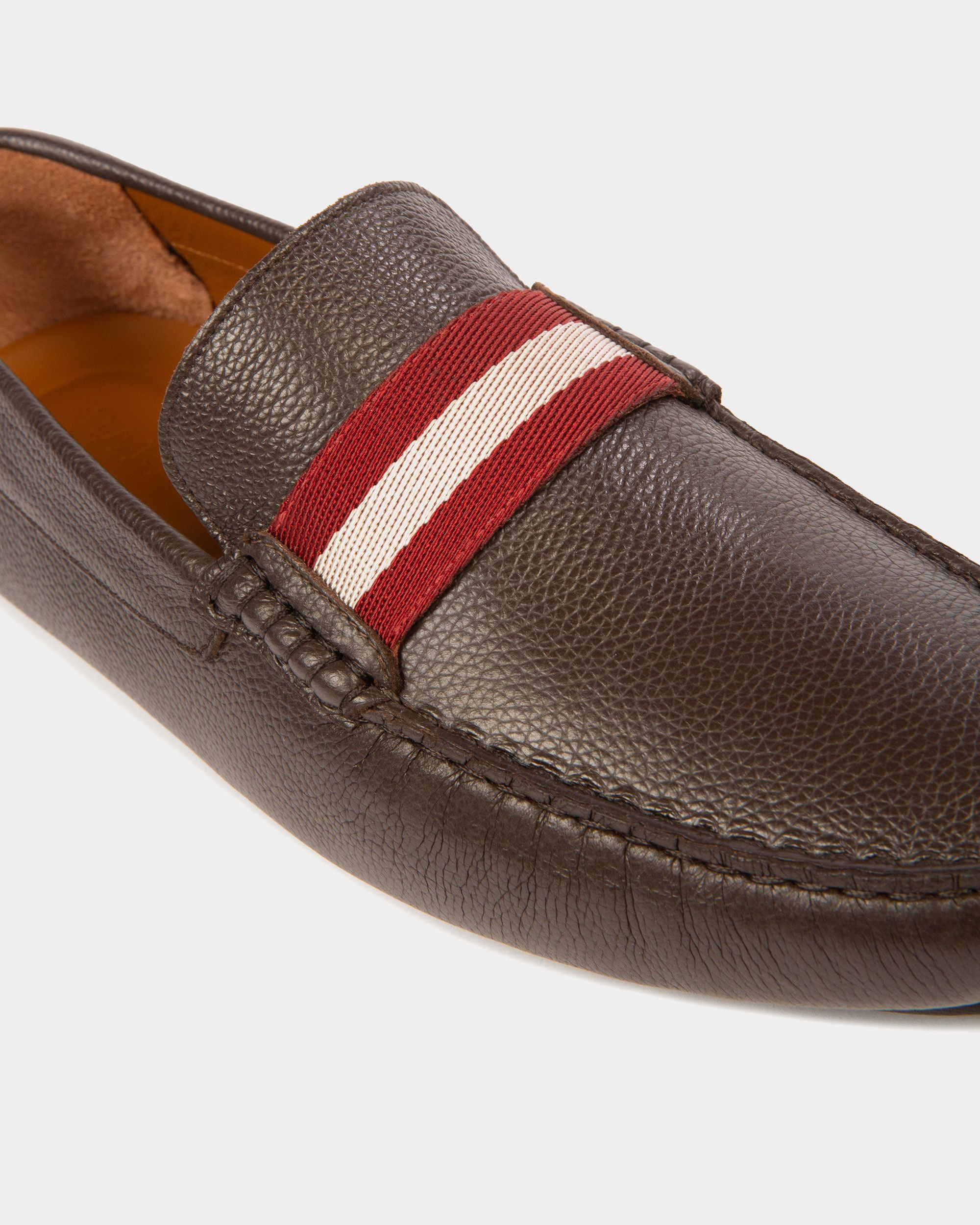 Pearce Leather Drivers In Brown - Men's - Bally - 04