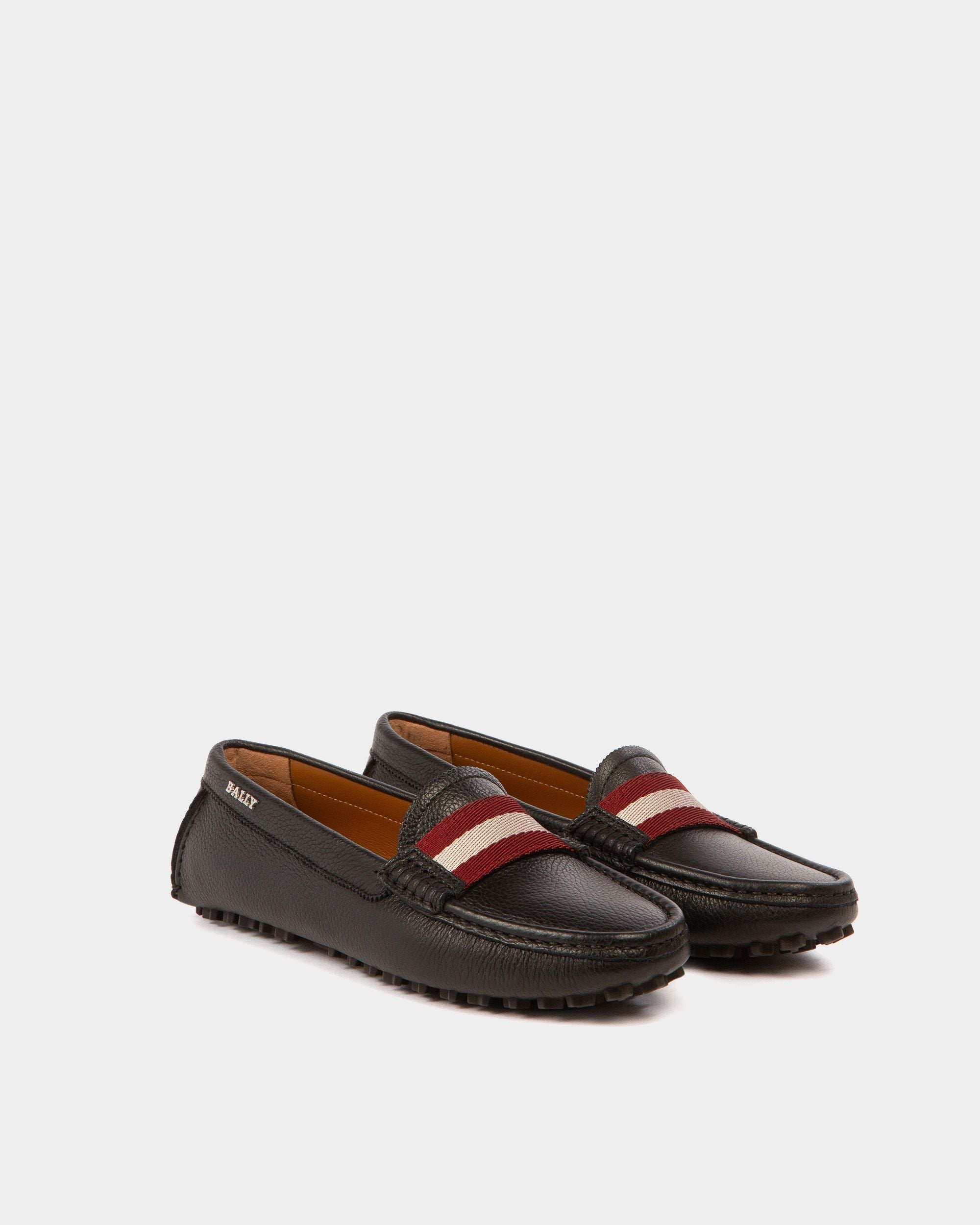 Ladyes Leather Drivers In Black - Women's - Bally - 03