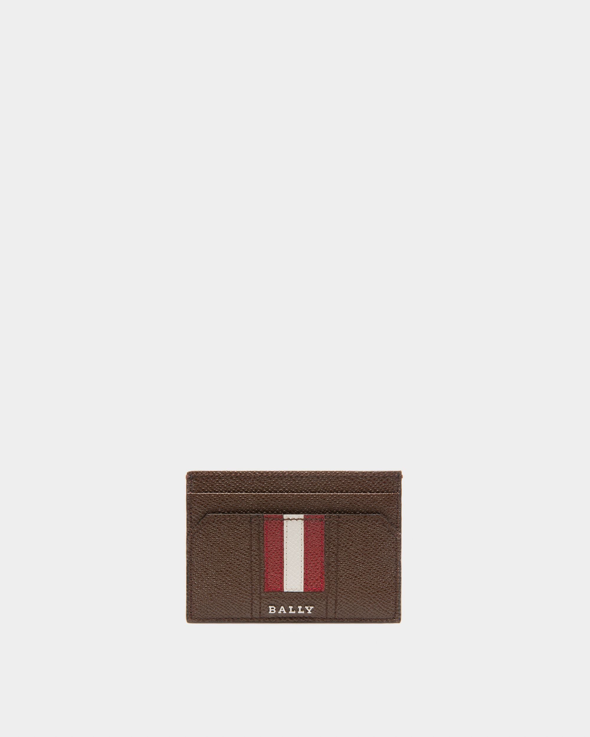 Thar Leather Card Holder In Brown - Men's - Bally - 01