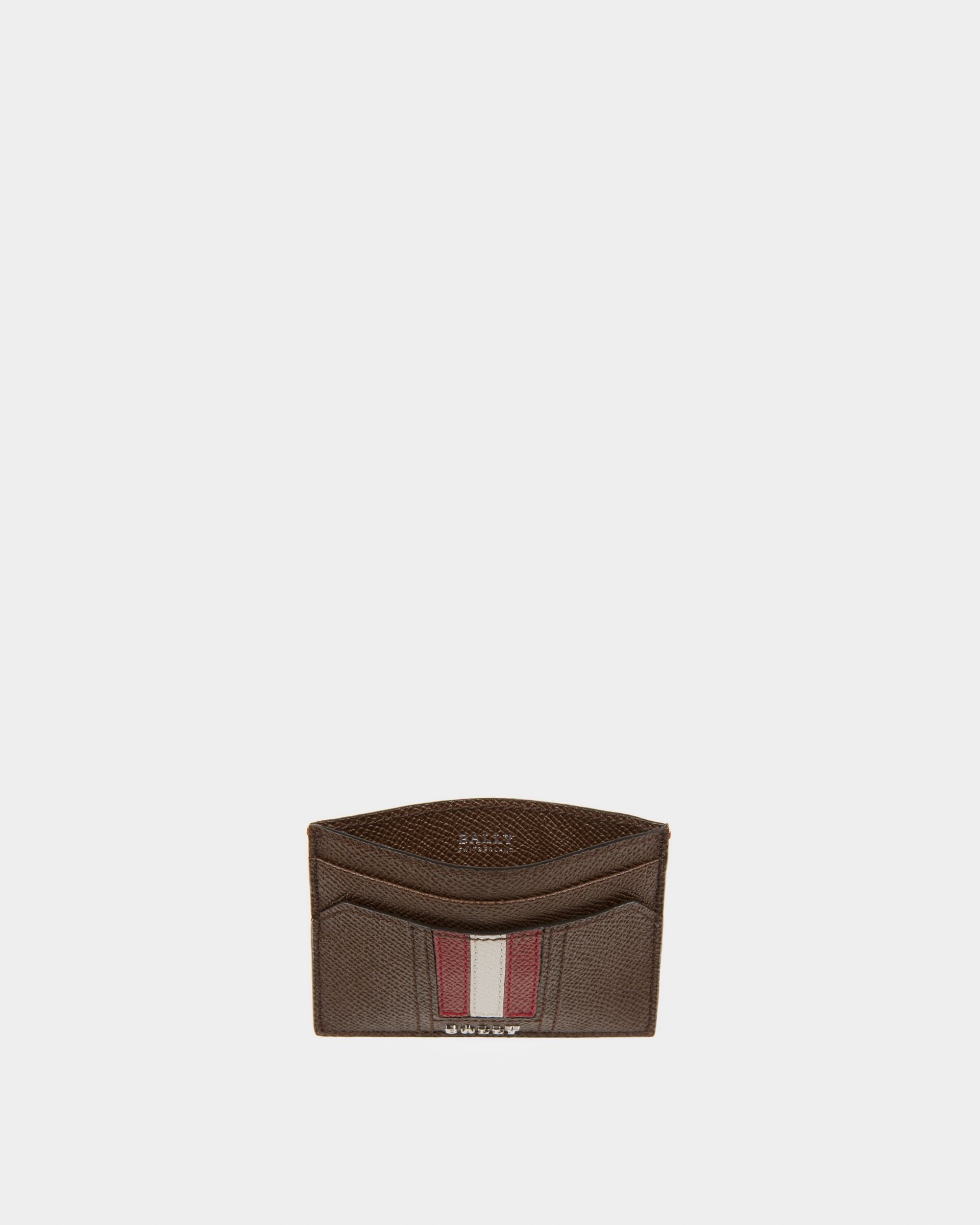 Thar Leather Card Holder In Brown - Men's - Bally - 03