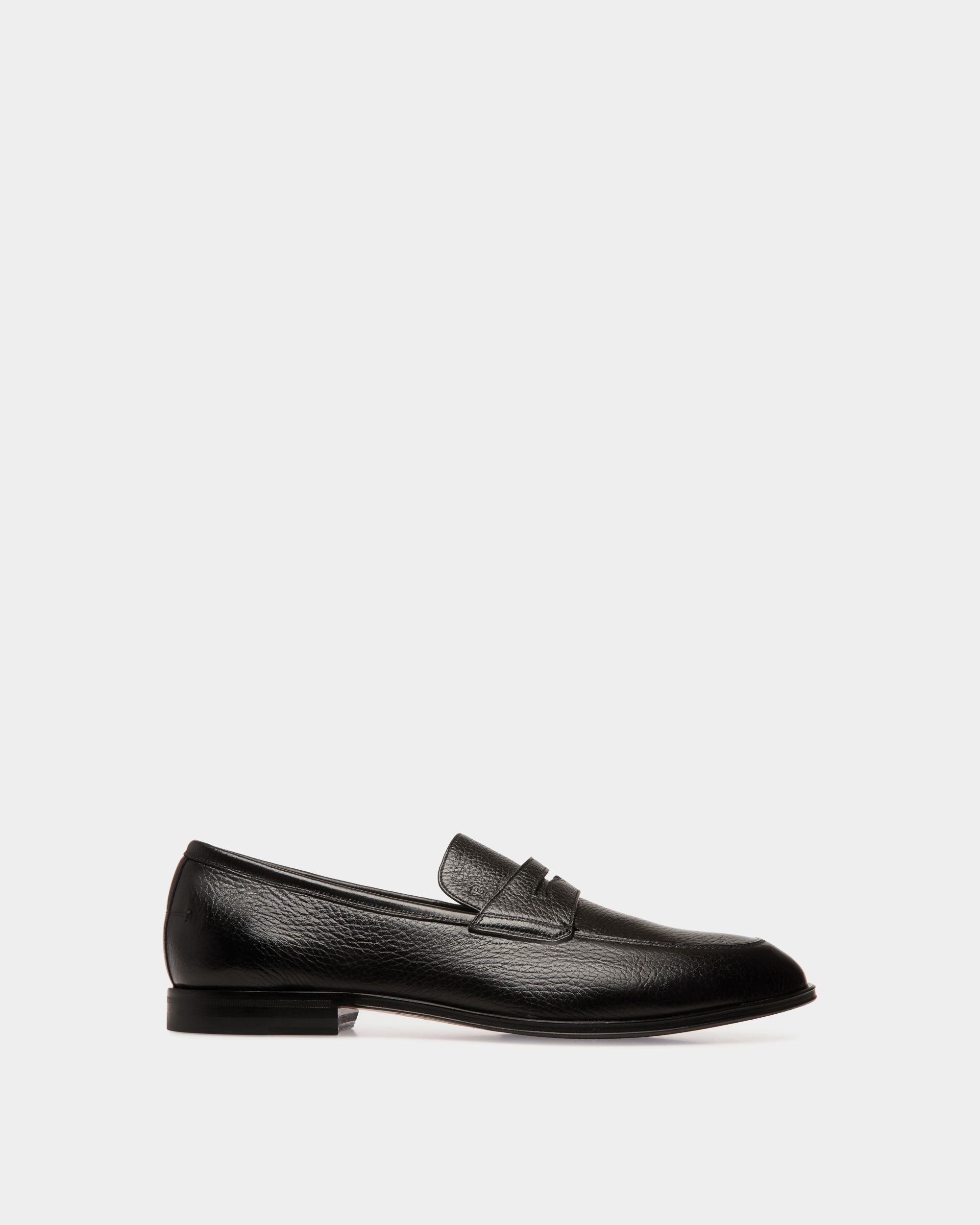 Webb Leather Loafers In Black - Men's - Bally - 01