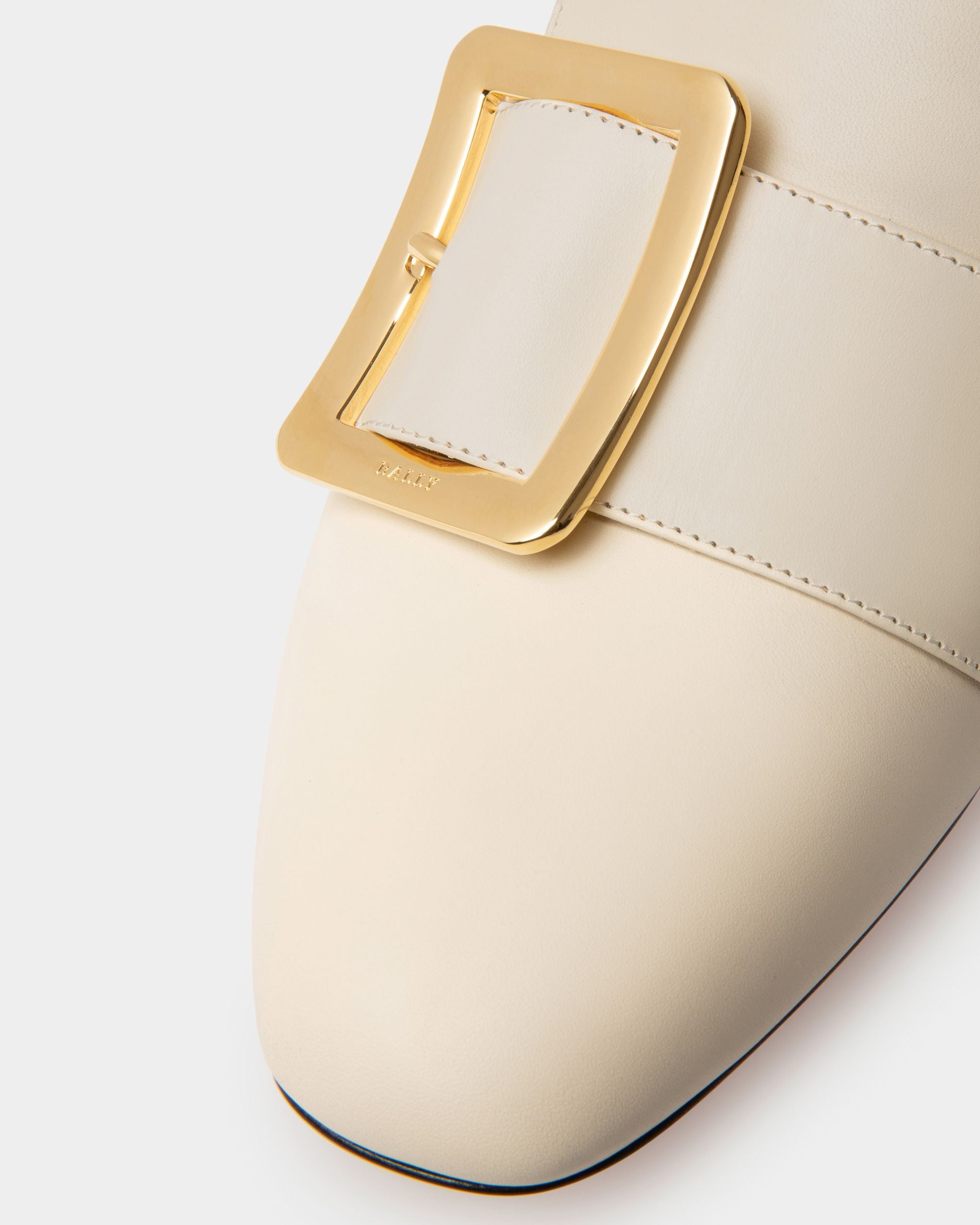 Janelle Leather Pumps In Bone - Women's - Bally - 03