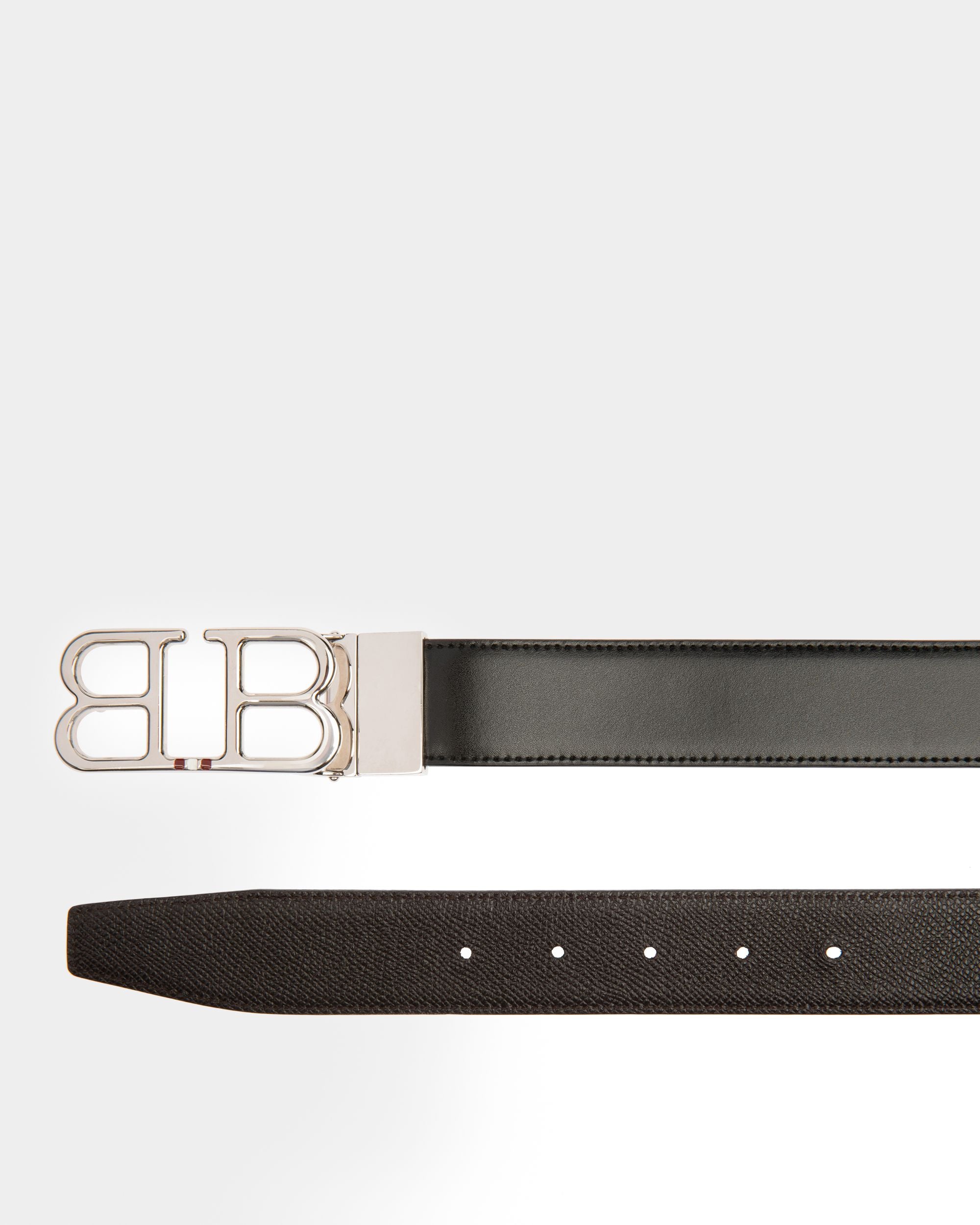 Britt Leather 35mm Belt In Black - Men's - Bally - 02