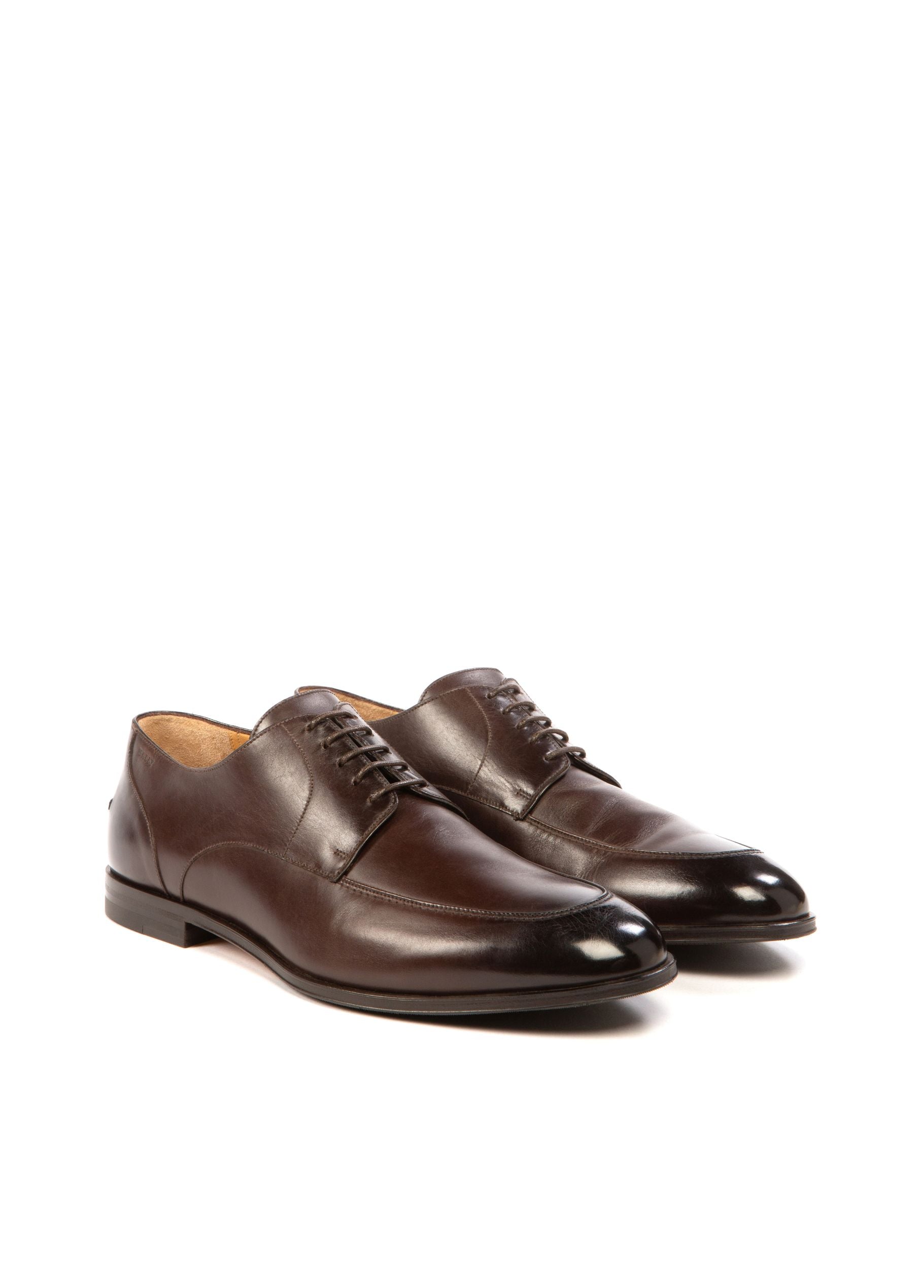 Wedmer Leather Derby Shoes In Brown - Men's - Bally - 02