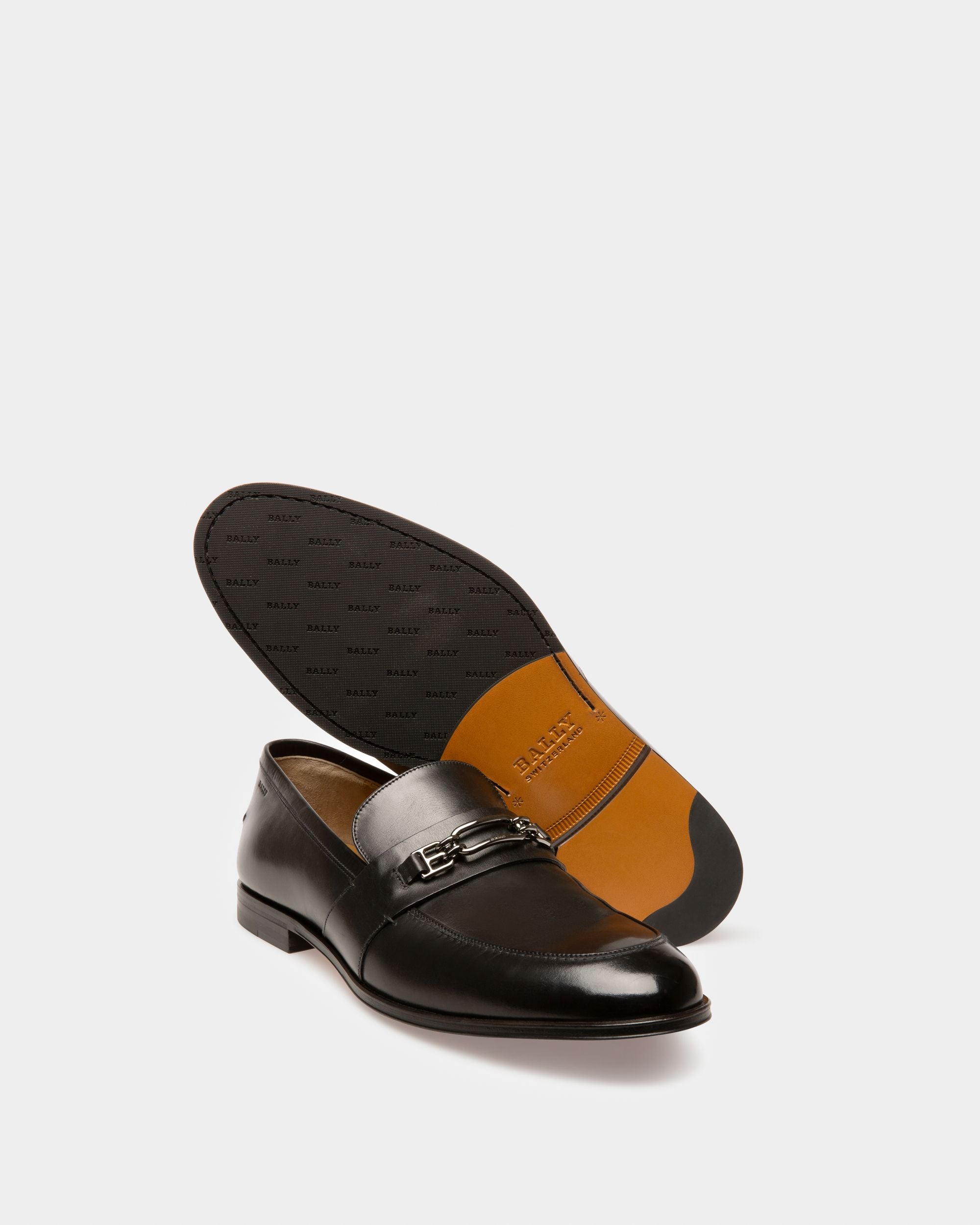 Wesper Leather Loafers In Black - Men's - Bally - 04