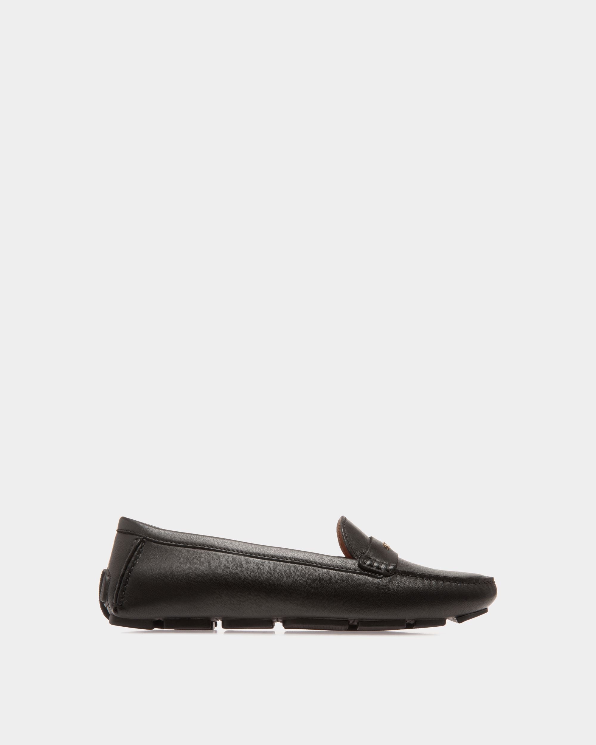 Driver in Black Leather - Women's - Bally - 01