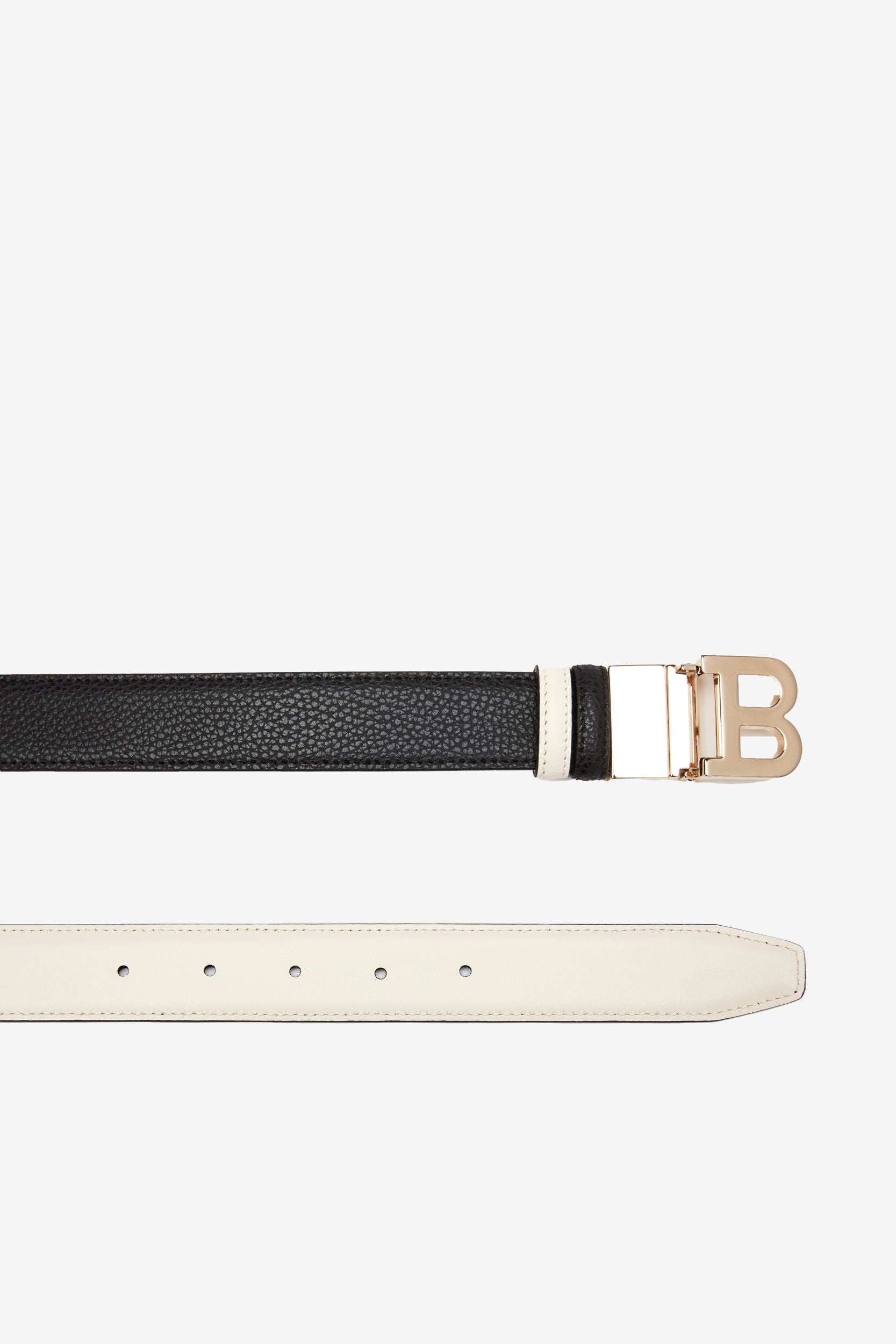 Women's Black Leather Belt - Women's - Bally - 02