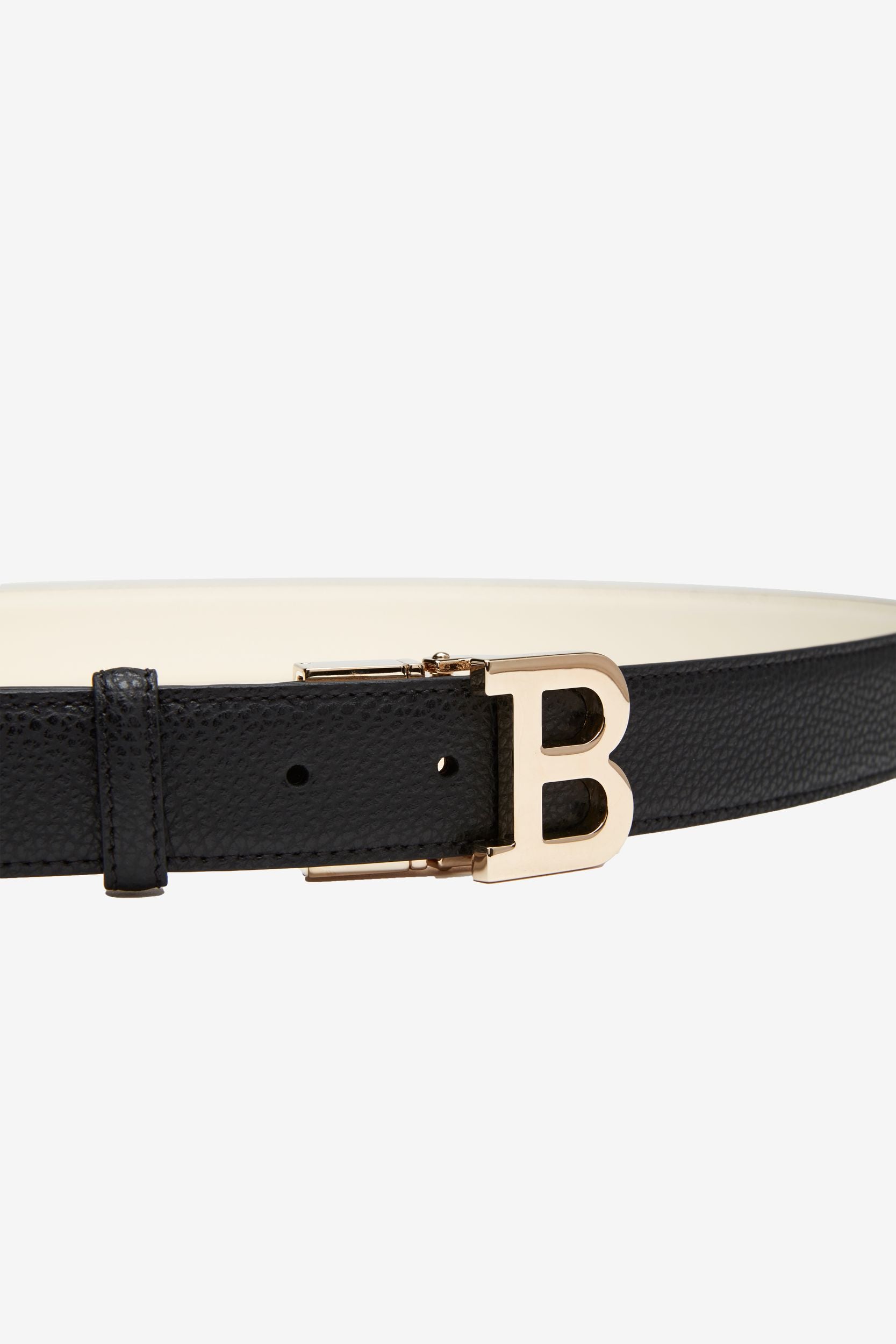 Women's Black Leather Belt - Women's - Bally - 03